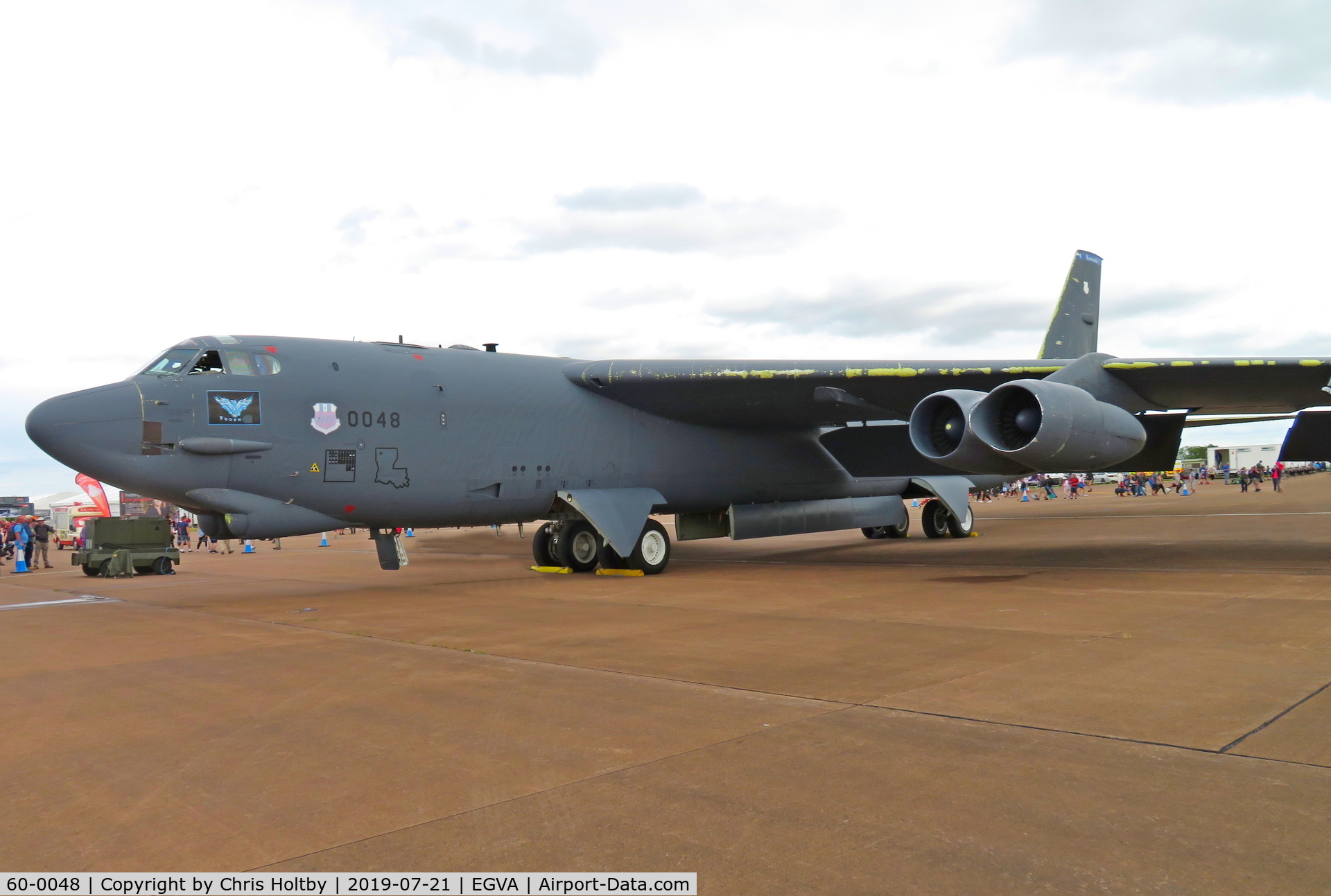 60-0048, 1960 Boeing B-52H Stratofortress C/N 464413, Parked in the static display area (and taking up most of it) 'Phoenix' the Stratofortress at RIAT 2019 RAF Fairford