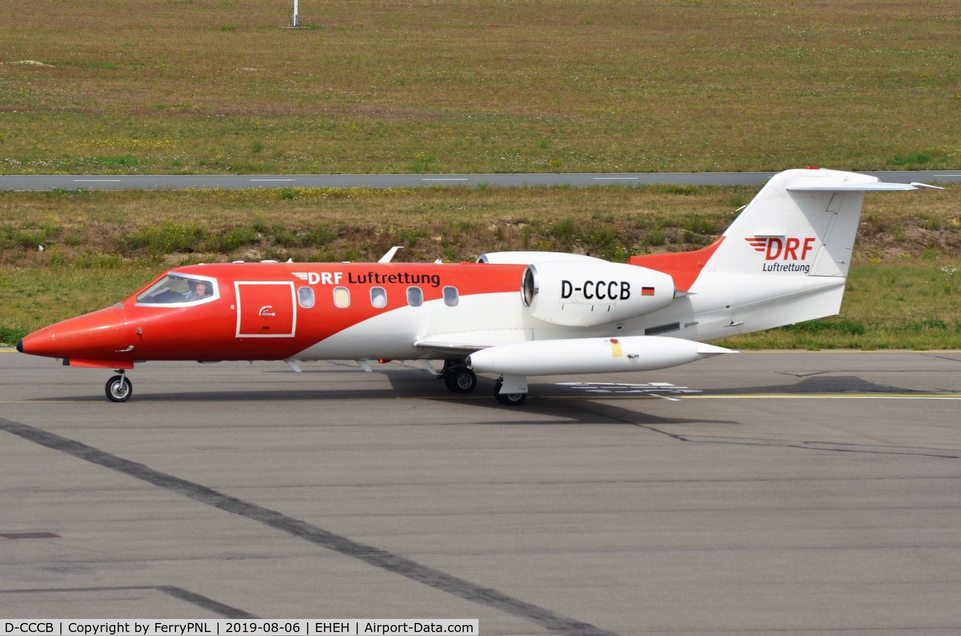 D-CCCB, 1990 Learjet 35A C/N 35A-663, DRF Air Ambulance arriving with a patient.