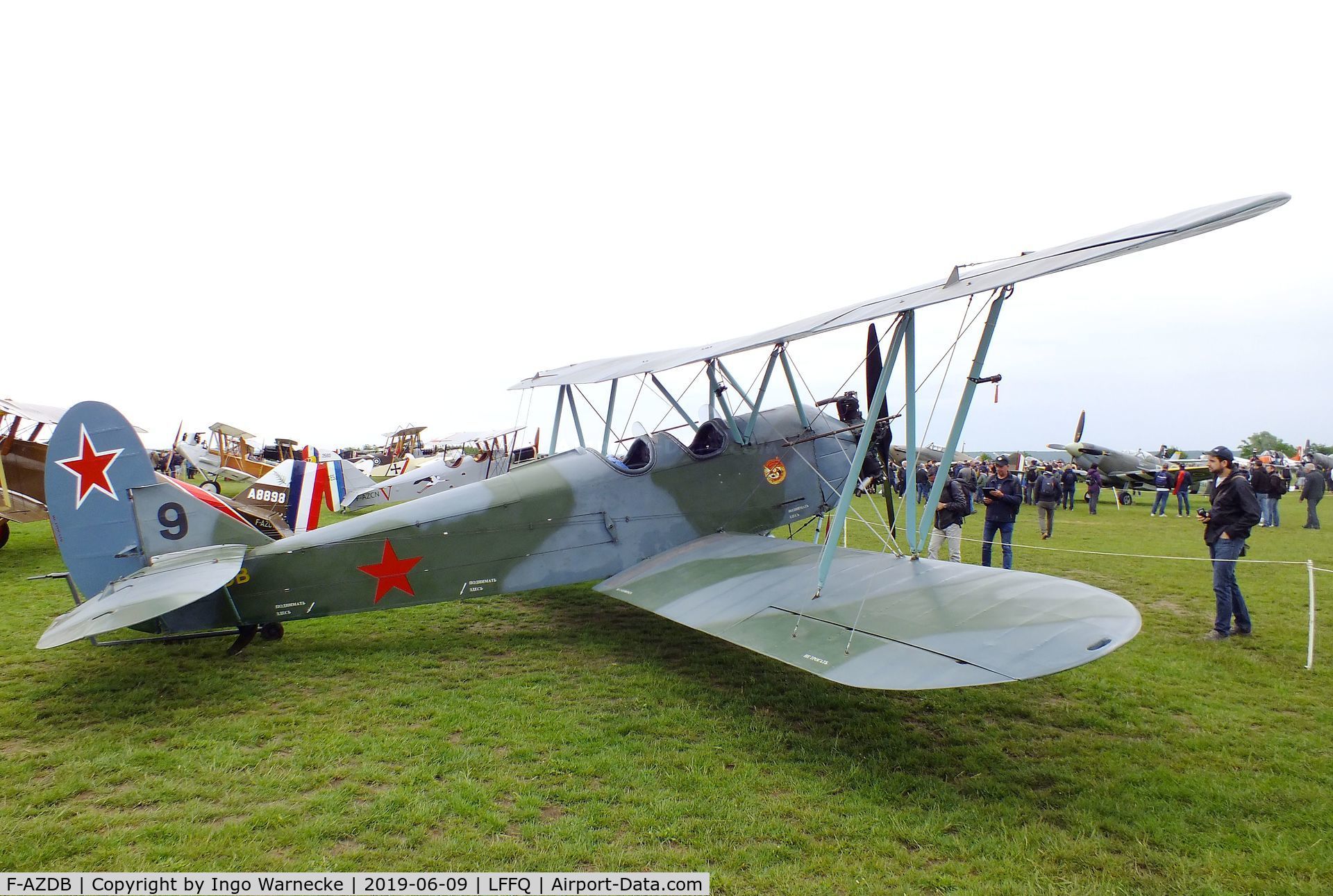 F-AZDB, Polikarpov Po-2W C/N 045, Polikarpov Po-2W at the Meeting Aerien 2019, La-Ferte-Alais