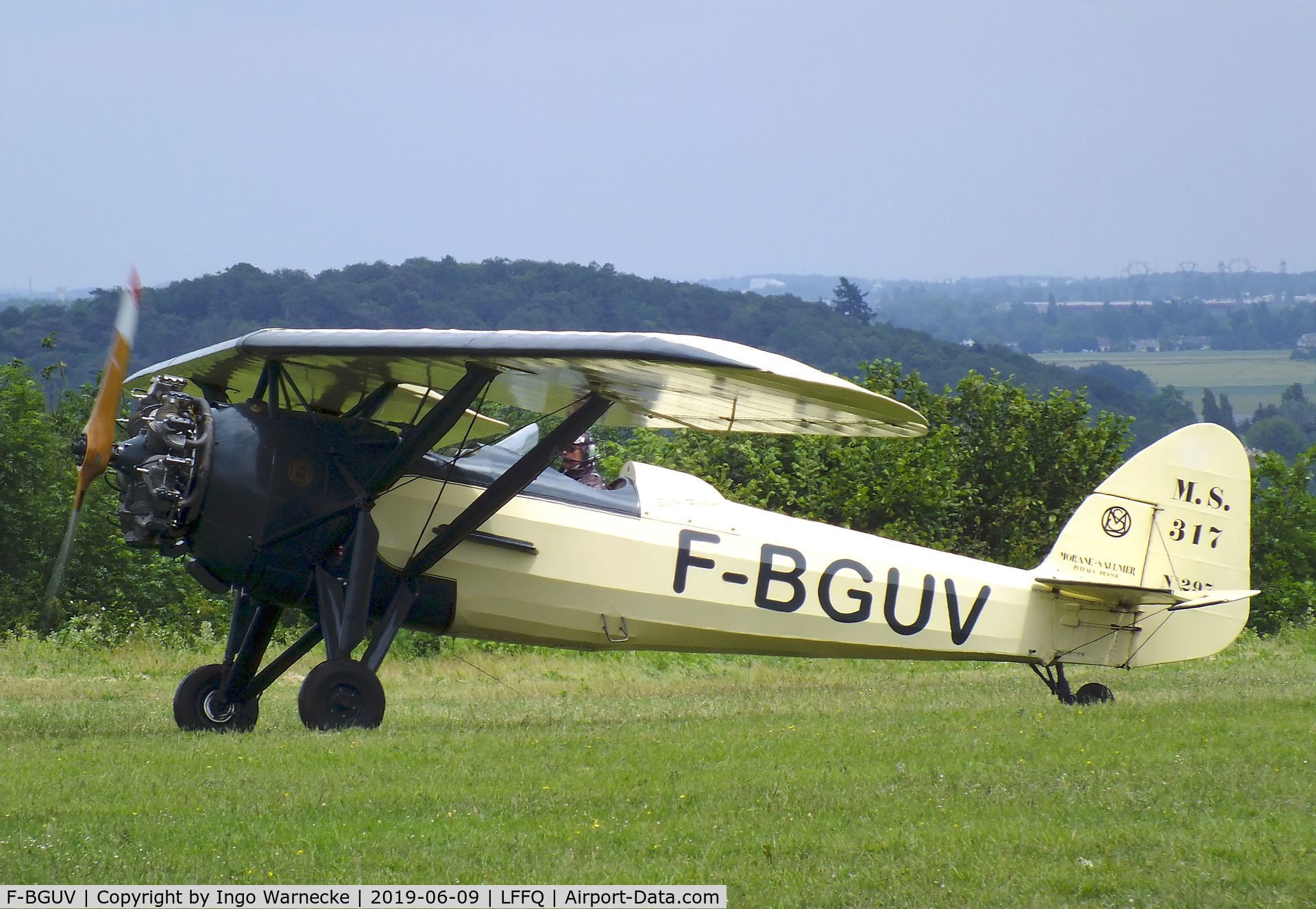F-BGUV, Morane-Saulnier MS.317 C/N 297, Morane-Saulnier MS.317 at the Meeting Aerien 2019, La-Ferte-Alais