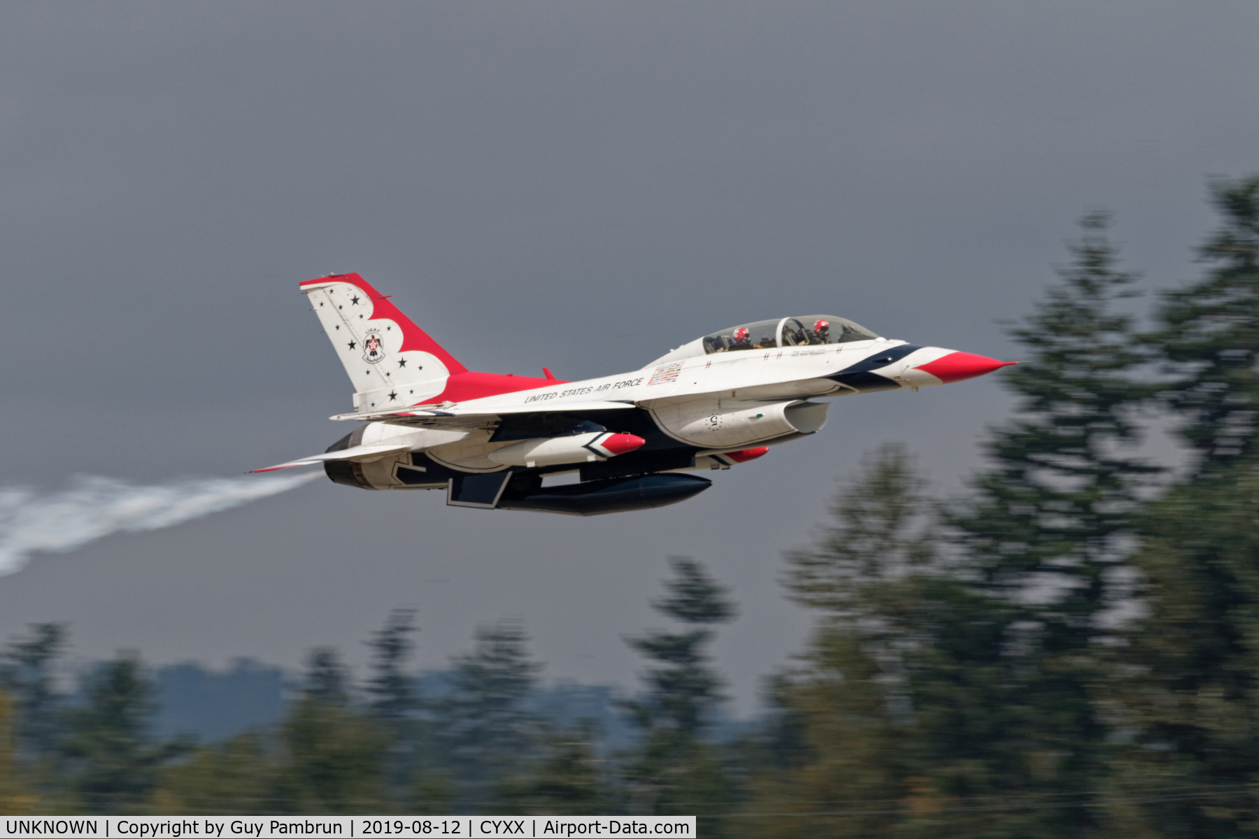 UNKNOWN, General Dynamics F-16C Fighting Falcon C/N Unknown, Departing Abbotsford Airshow 2019