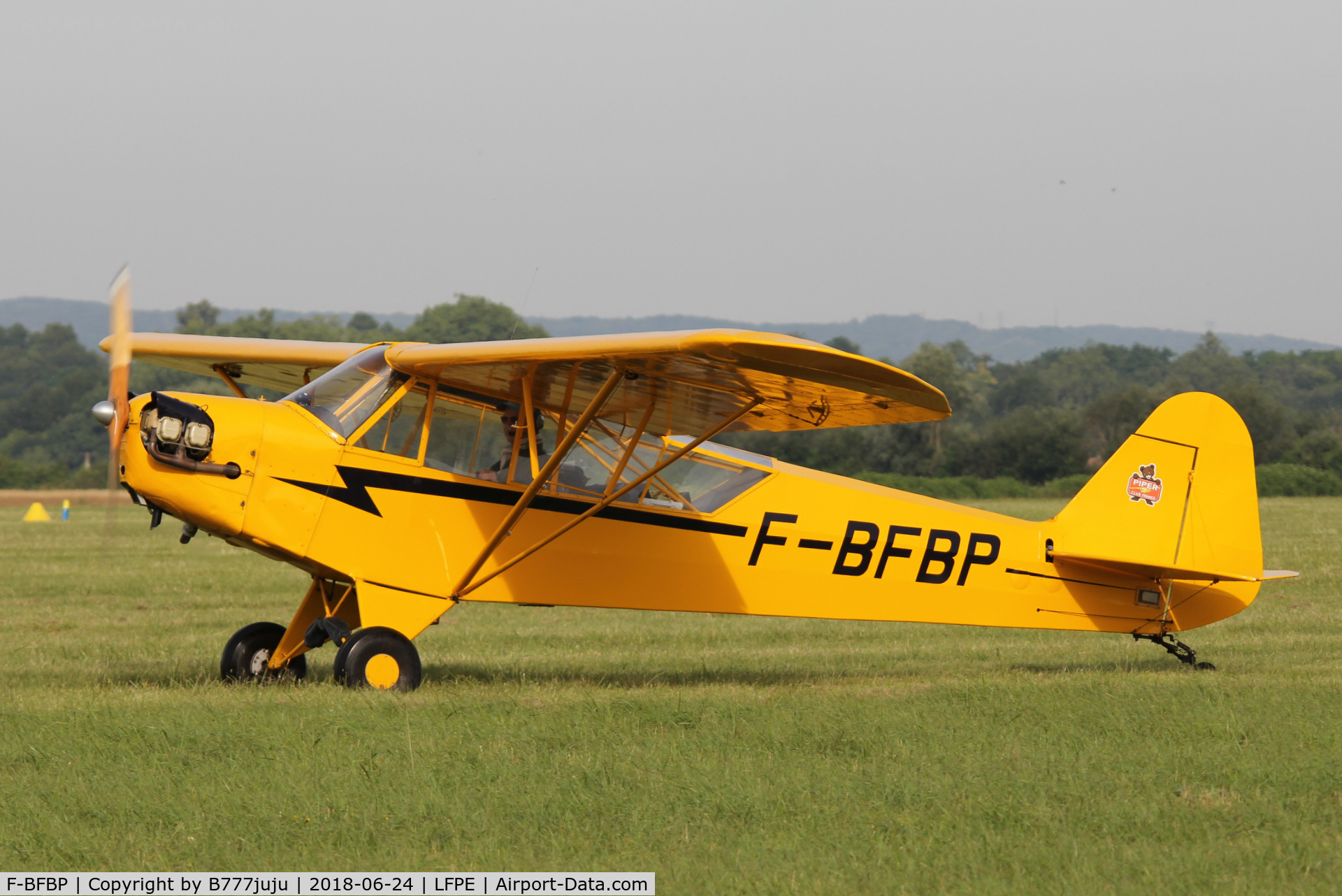 F-BFBP, Piper J3C-65 Cub Cub C/N 13195, at Meaux Airshow
