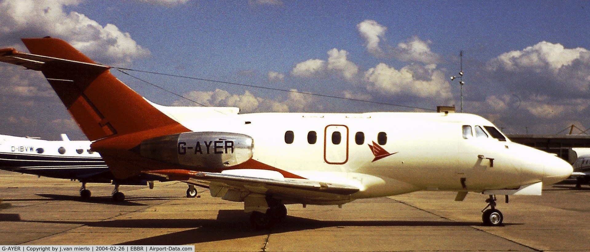 G-AYER, 1970 Hawker Siddeley HS.125 Series 403B C/N 25238, Brussels, Belgium G.A.T.