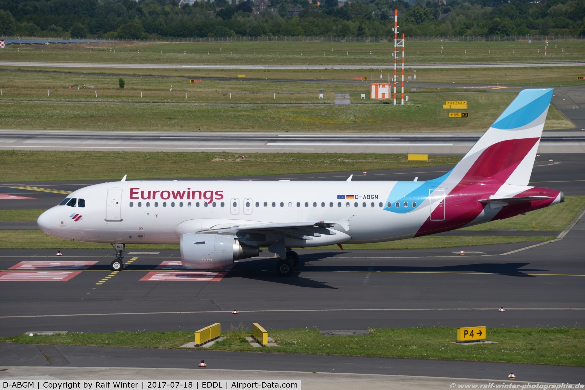 D-ABGM, 2008 Airbus A319-112 C/N 3604, Airbus A319-112 - EW EWG Eurowings - 3604 - D-ABGM - 18.07.2017 - DUS
