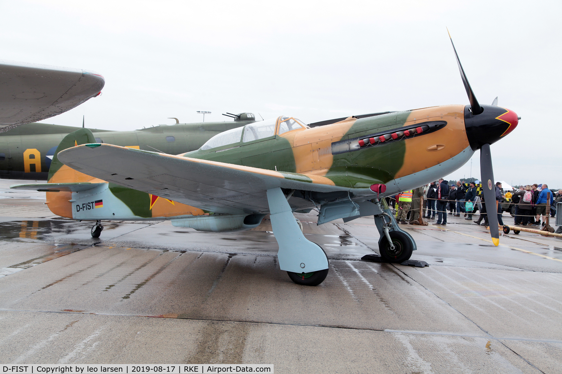 D-FIST, 1944 Yakovlev Yak-9U C/N 0470408, Roskilde Air Show 17.8.2019