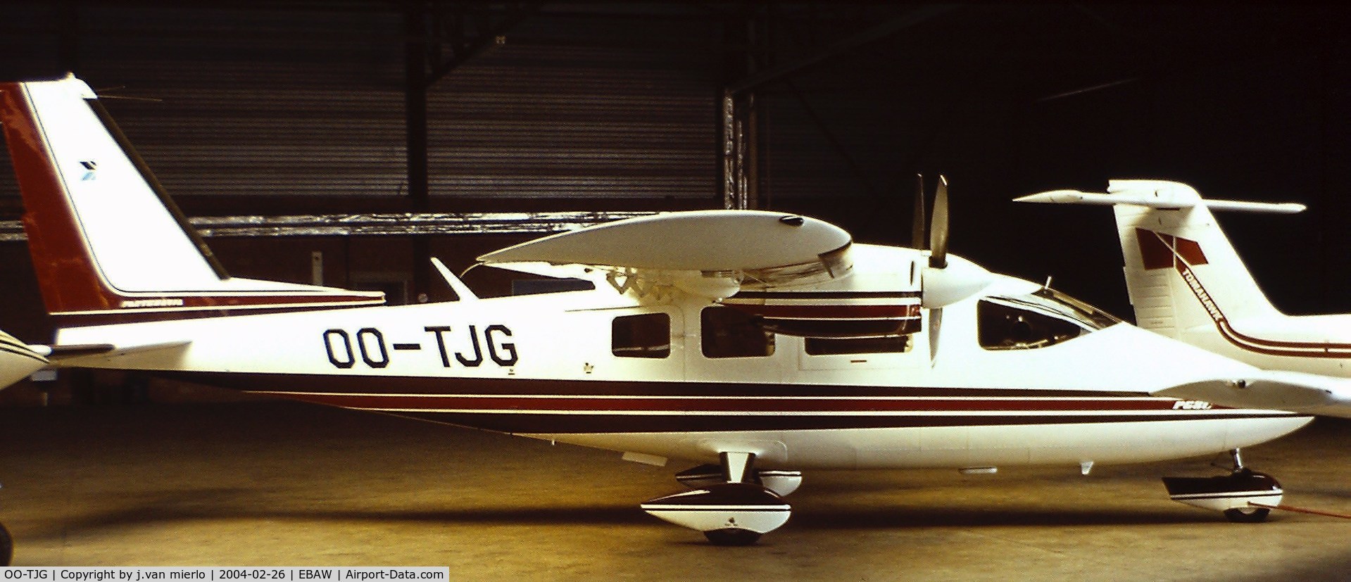 OO-TJG, 1982 Partenavia P-68C C/N 253, Antwerp, Belgium