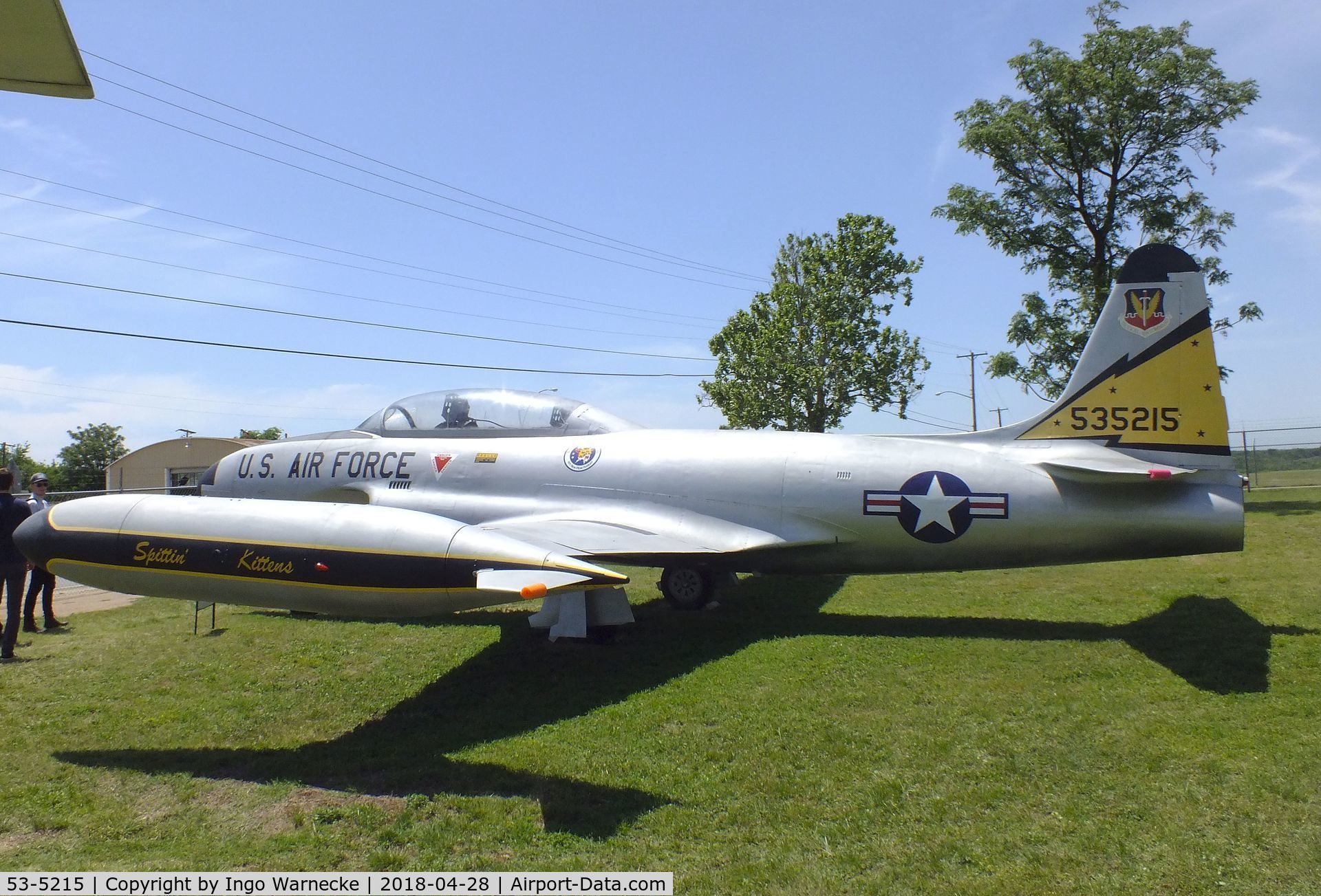 53-5215, 1953 Lockheed T-33A Shooting Star C/N 580-8554, Lockheed T-33A at the Fort Worth Aviation Museum, Fort Worth TX