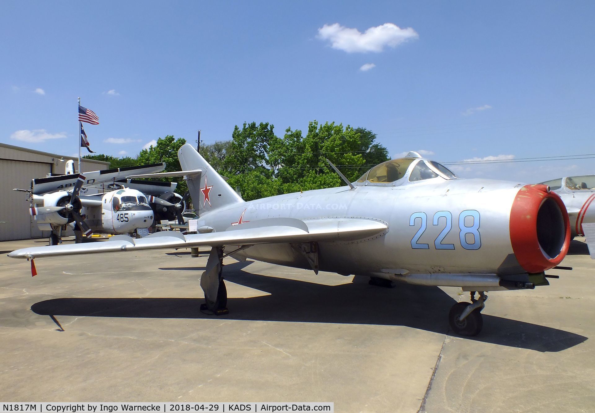 N1817M, PZL-Mielec Lim-5 (MiG-17F) C/N 1C1228, PZL-Mielec Lim-5 (MiG-17F) FRESCO-C at the Cavanaugh Flight Museum, Addison TX