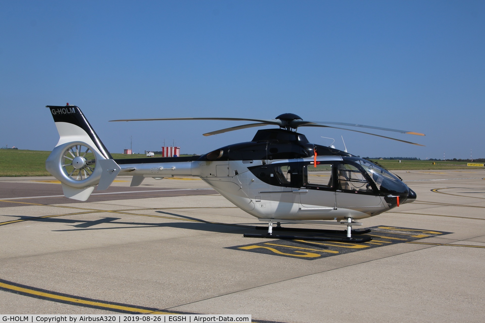 G-HOLM, 2007 Eurocopter EC-135T-2+ C/N 0574, Parked on the Saxon ramp