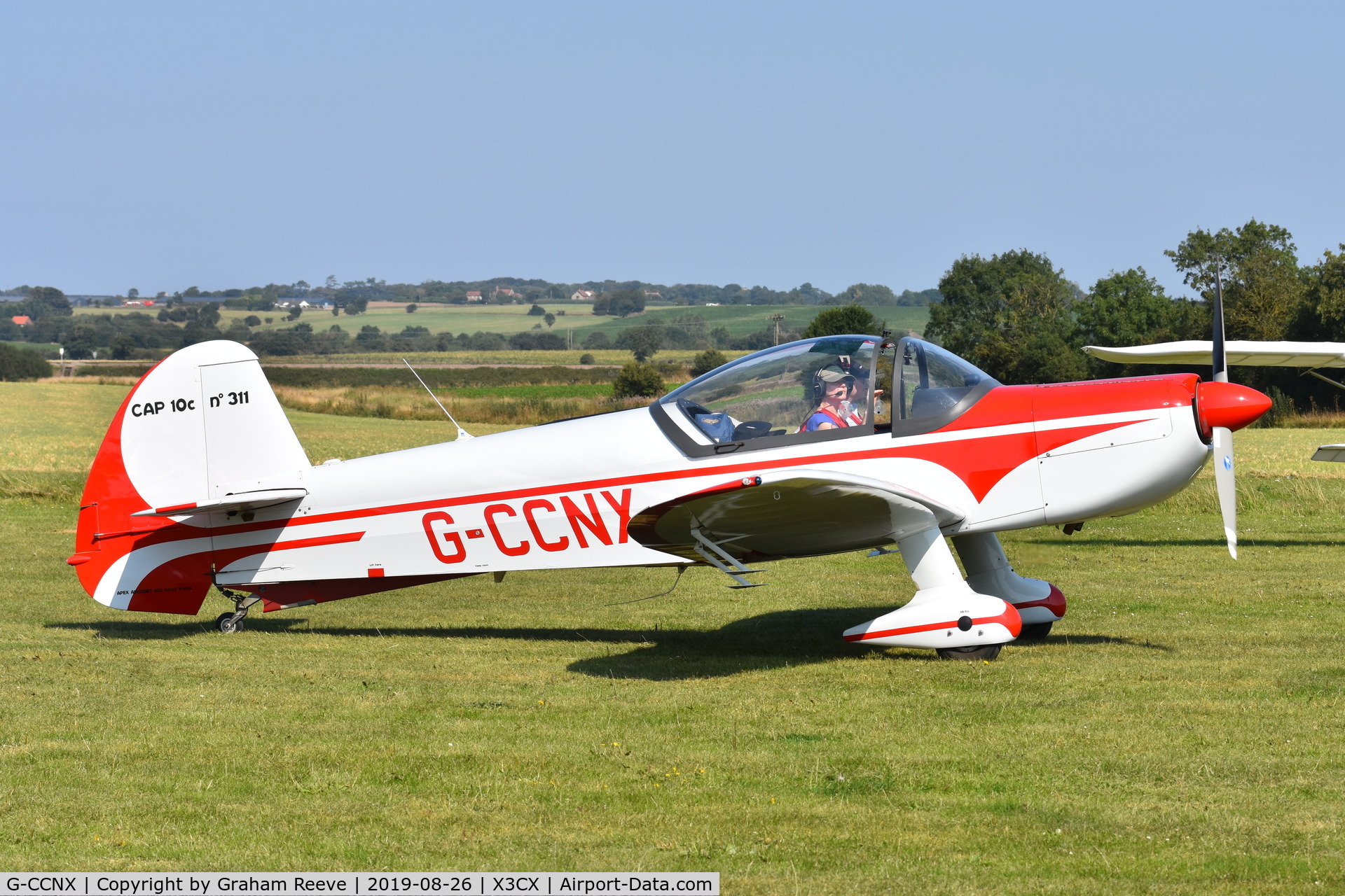 G-CCNX, 2004 Mudry CAP-10B C/N 311, Just landed at Northrepps.