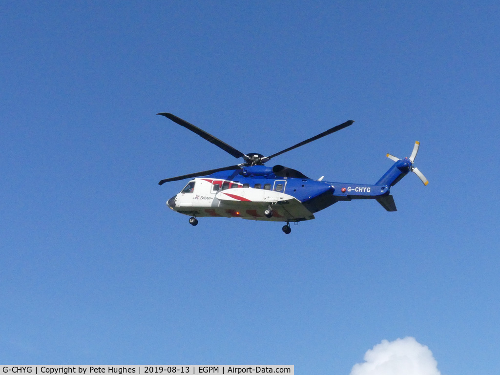 G-CHYG, 2013 Sikorsky S-92A C/N 920196, G-CHYG Sikorsky S92 arriving at Scatsa, Shetland Islands