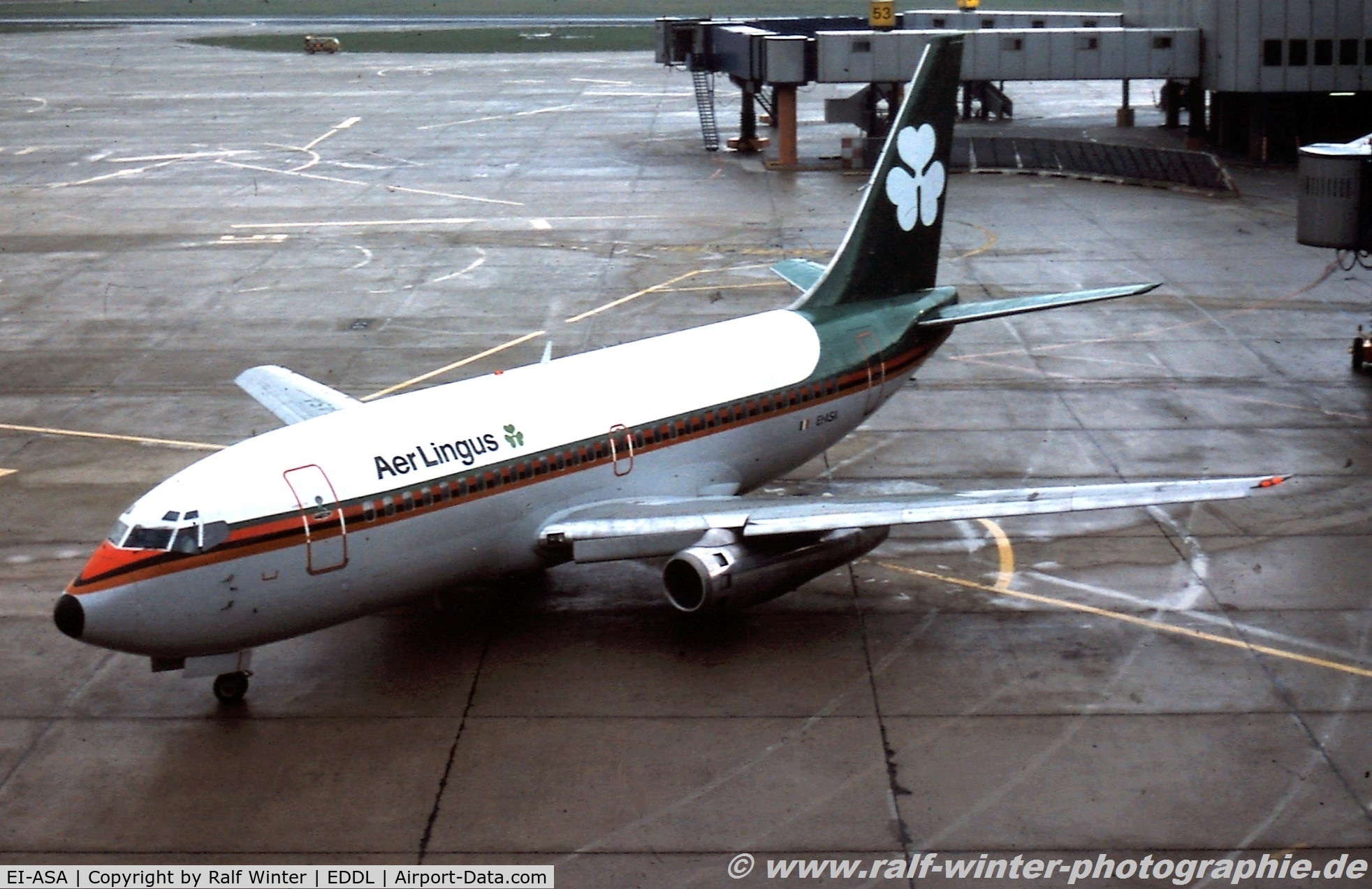 EI-ASA, 1969 Boeing 737-248 C/N 19424, Boeing 737-248 - Aer Lingus 'St. Jarlath' - 19424 - EI-ASA - 1980 - DUS