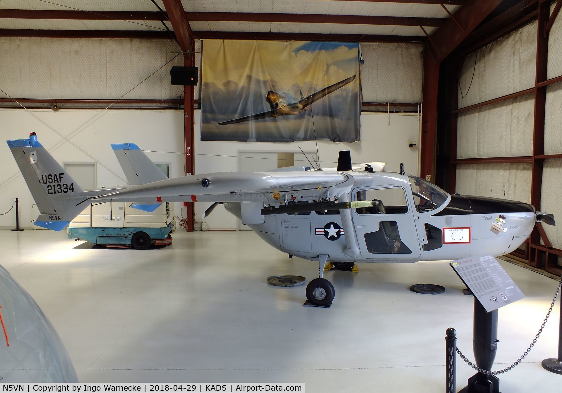 N5VN, 1967 Cessna O-2A Super Skymaster C/N 337M-0040, Cessna O-2A Super Skymaster at the Cavanaugh Flight Museum, Addison TX
