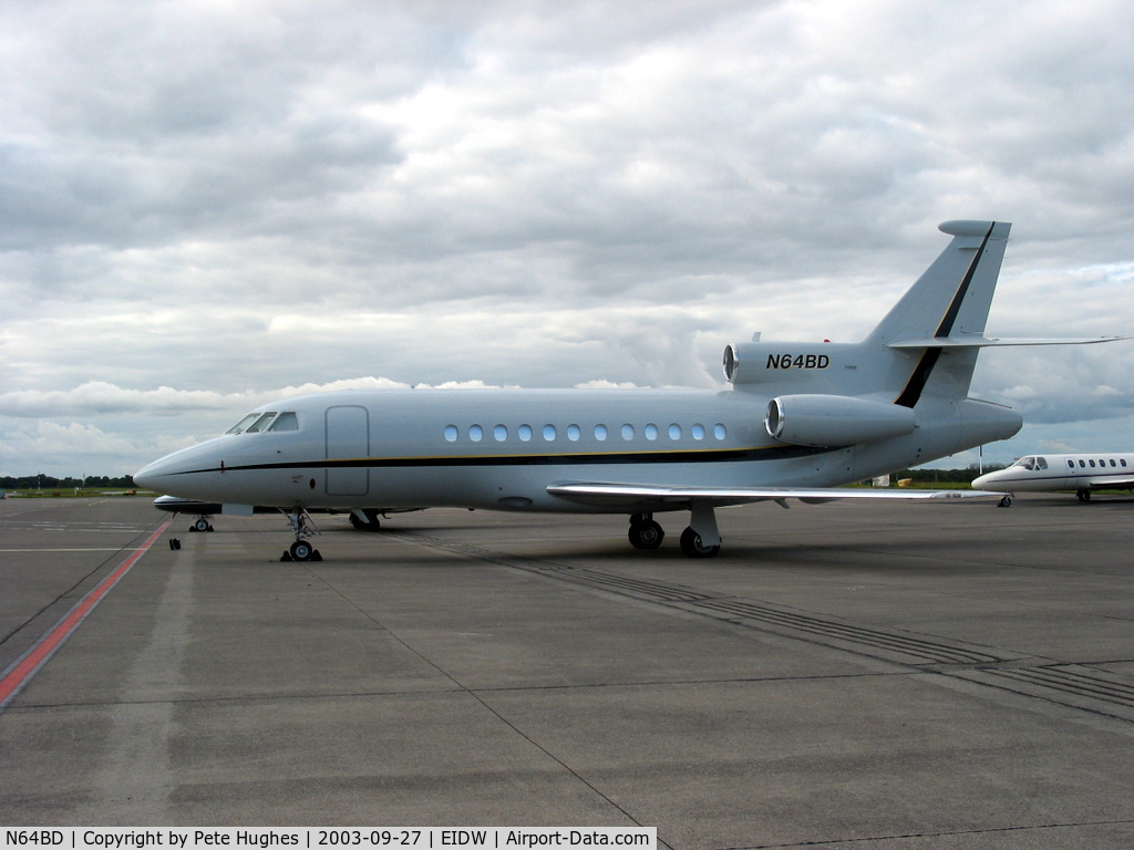 N64BD, 1987 Dassault-Breguet Mystere Falcon 900 C/N 16, N64BD Falcon 900 on the ramp at Dublin