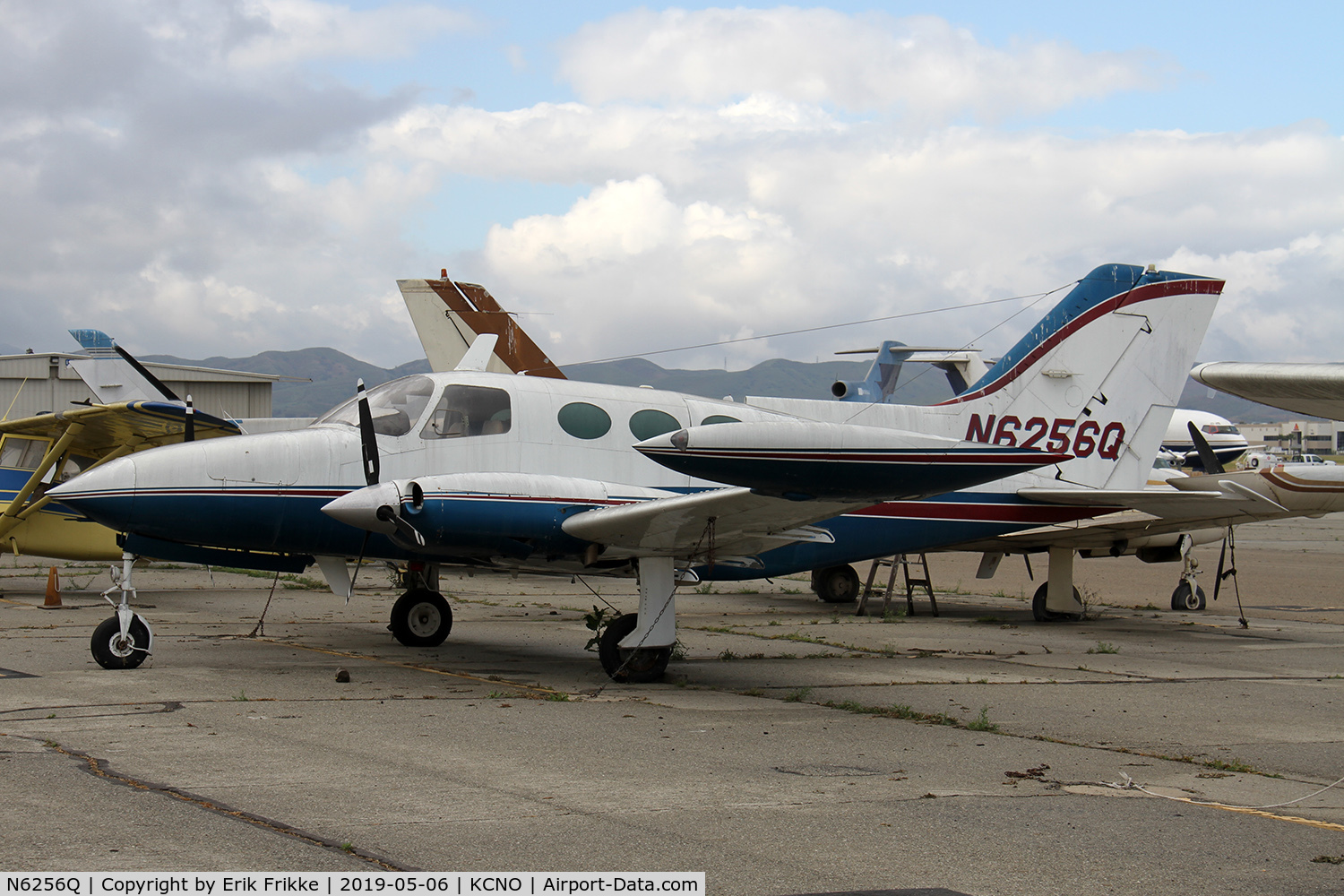 N6256Q, 1969 Cessna 401A C/N 401A0056, Seen in Chino