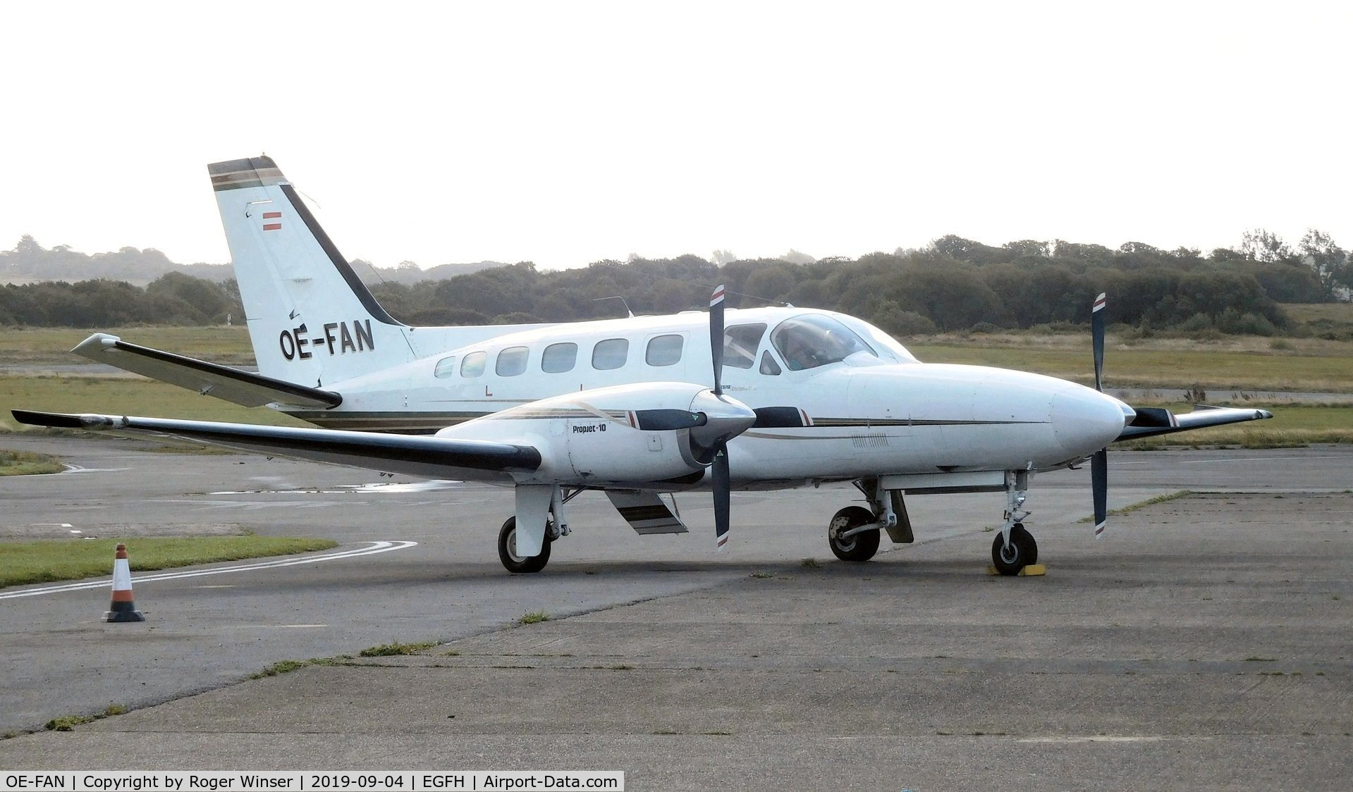 OE-FAN, Cessna 441 Conquest II C/N 441-0242, Visiting Conquest II Propjet 10.