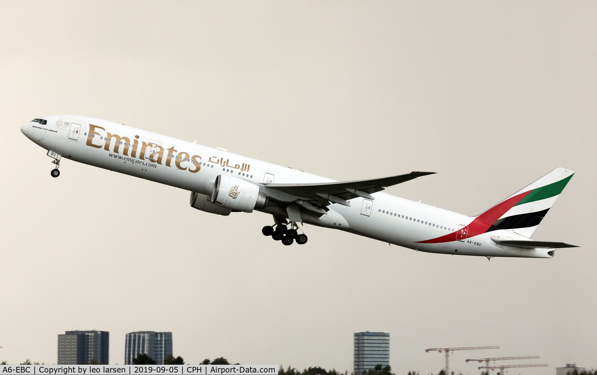 A6-EBC, 2005 Boeing 777-36N/ER C/N 32790, Copenhagen 5.9.2019