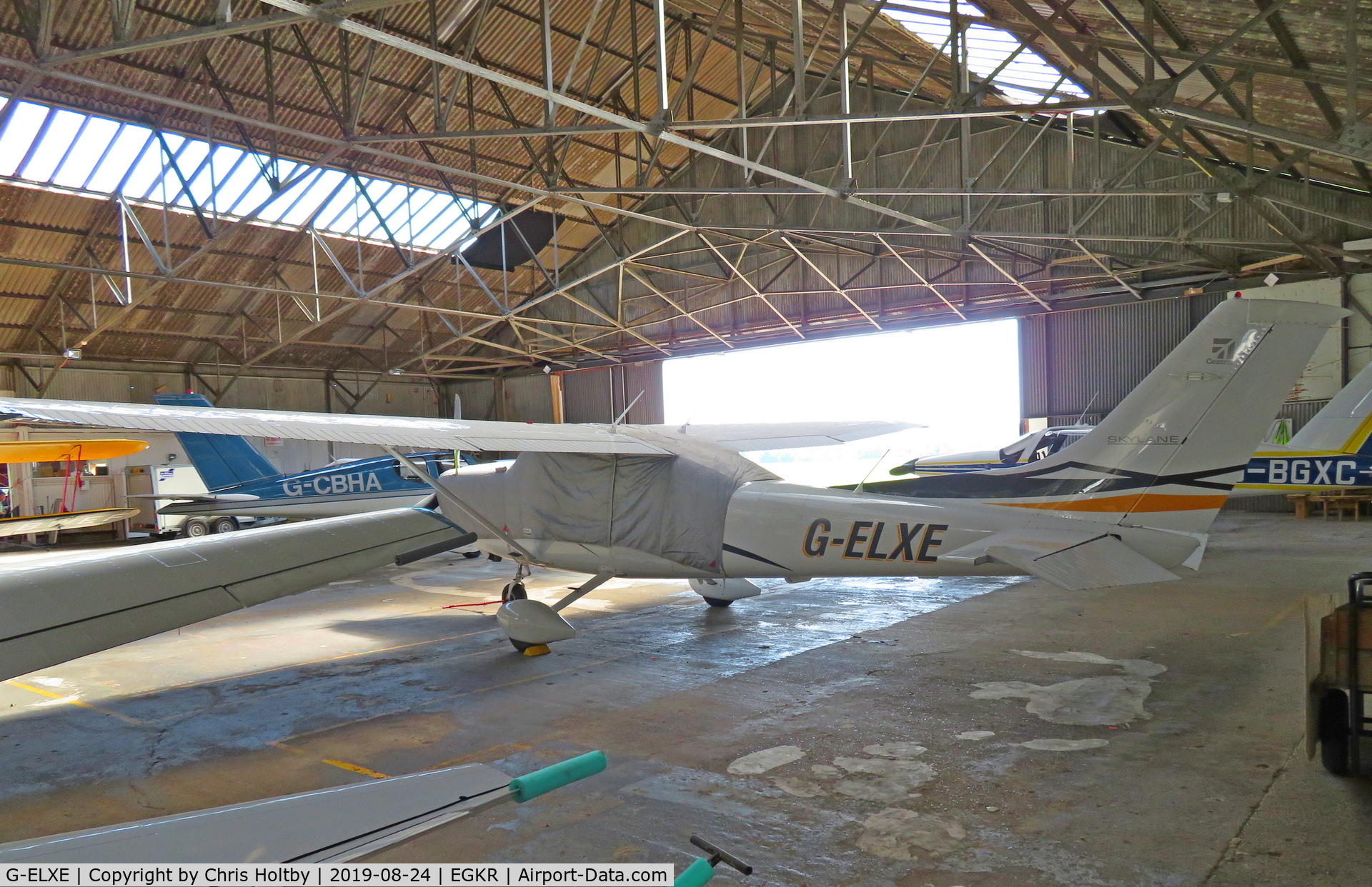 G-ELXE, 2007 Cessna 182T Skylane C/N 18281909, Hangared & covered at Redhill now privately owned in East Sussex