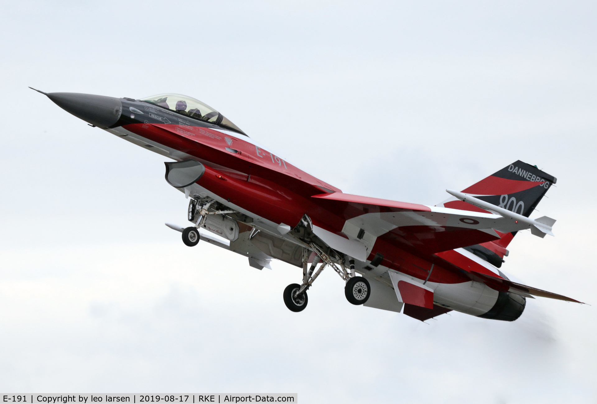 E-191, 1978 SABCA F-16AM Fighting Falcon C/N 6F-18, Roskilde Air Show 17.8.2019