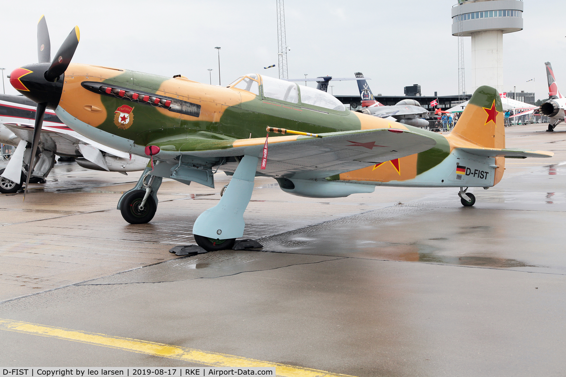 D-FIST, 1944 Yakovlev Yak-9U C/N 0470408, Roskilde Air Show 17.8.2019