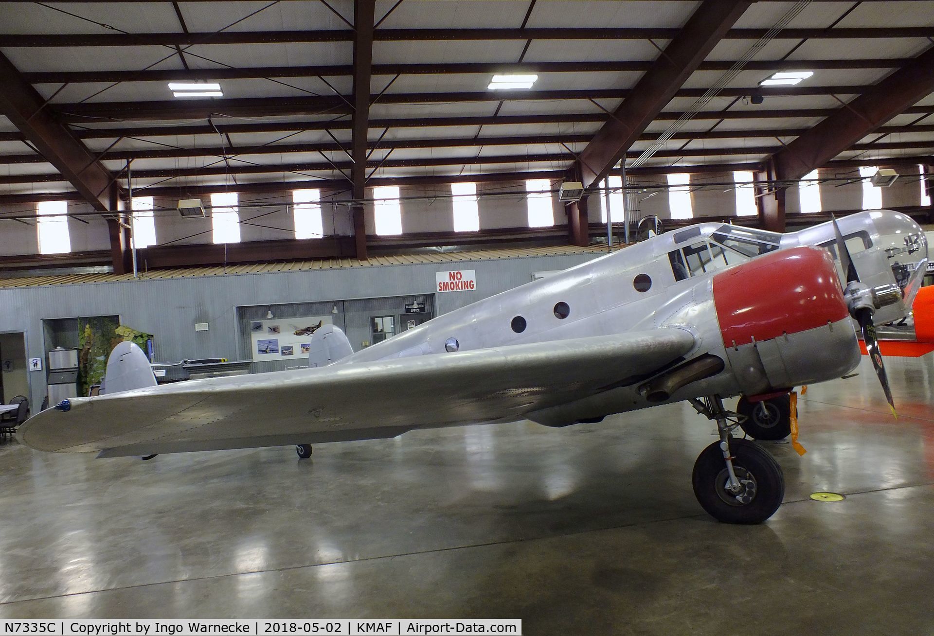 N7335C, 1942 Beech T-11 Kansan C/N 4630, Beechcraft AT-11 Kansan at the Midland Army Air Field Museum, Midland TX