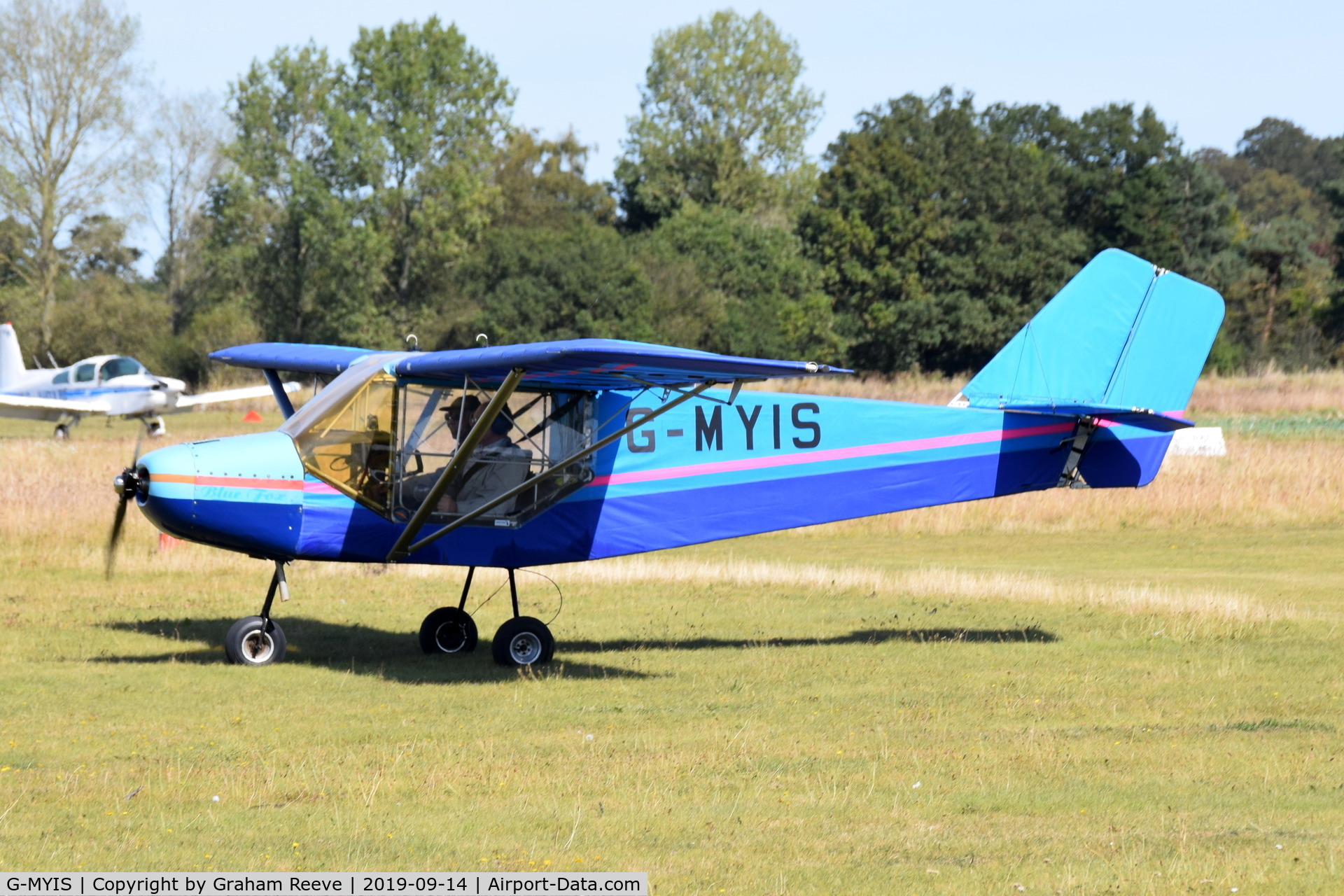 G-MYIS, 1993 Rans S-6ESD Coyote II C/N PFA 204-12382, Just landed at, Bury St Edmunds, Rougham Airfield, UK.