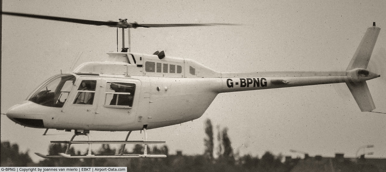G-BPNG, 1975 Bell 206B JetRanger II C/N 1669, Wevelgem, Belgium