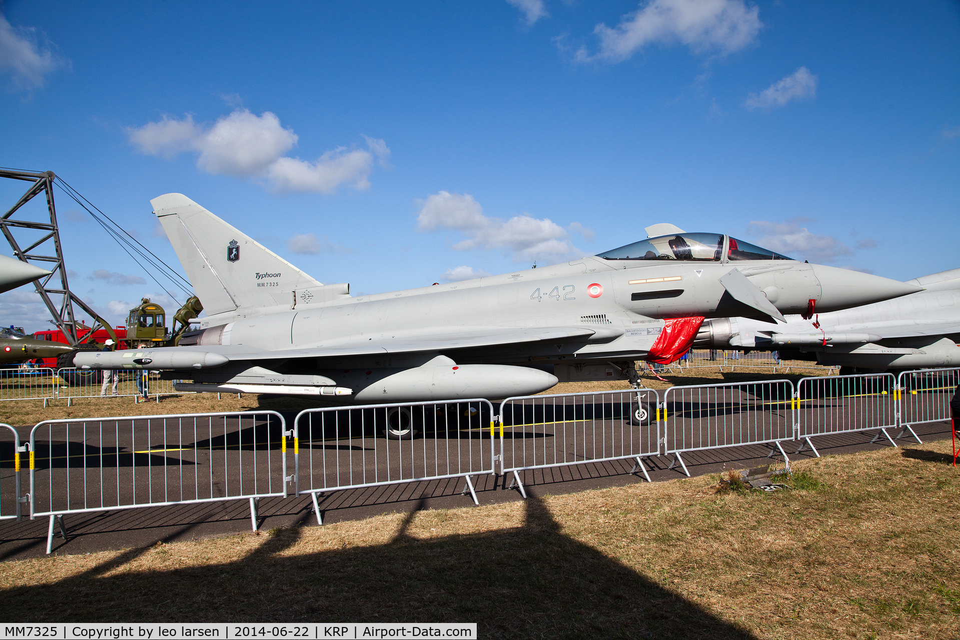 MM7325, Eurofighter EF-2000 Typhoon S C/N IS057, Karup Air Show 22.6.2014