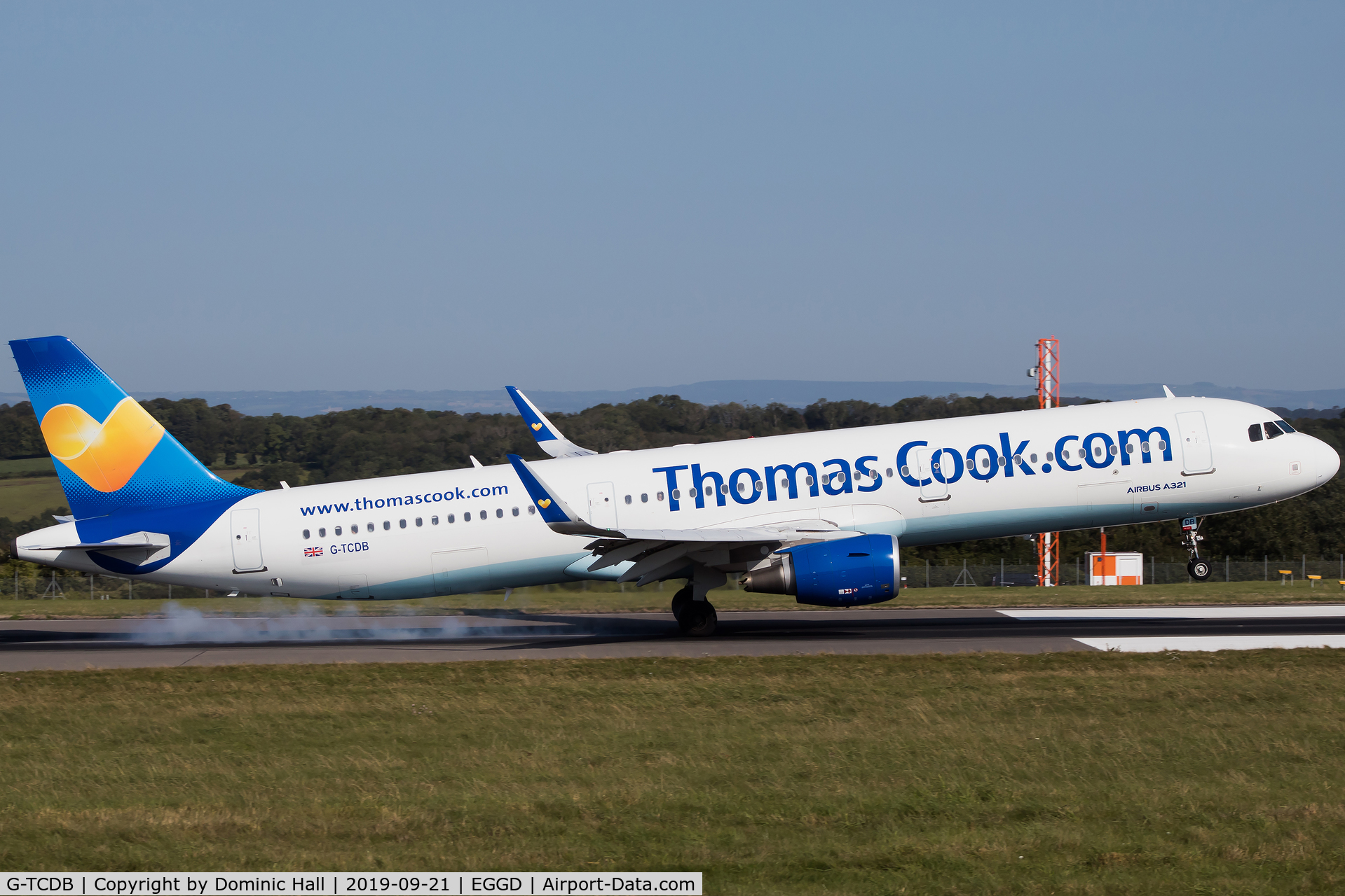 G-TCDB, 2013 Airbus A321-211 C/N 5603, Landing RWY 09