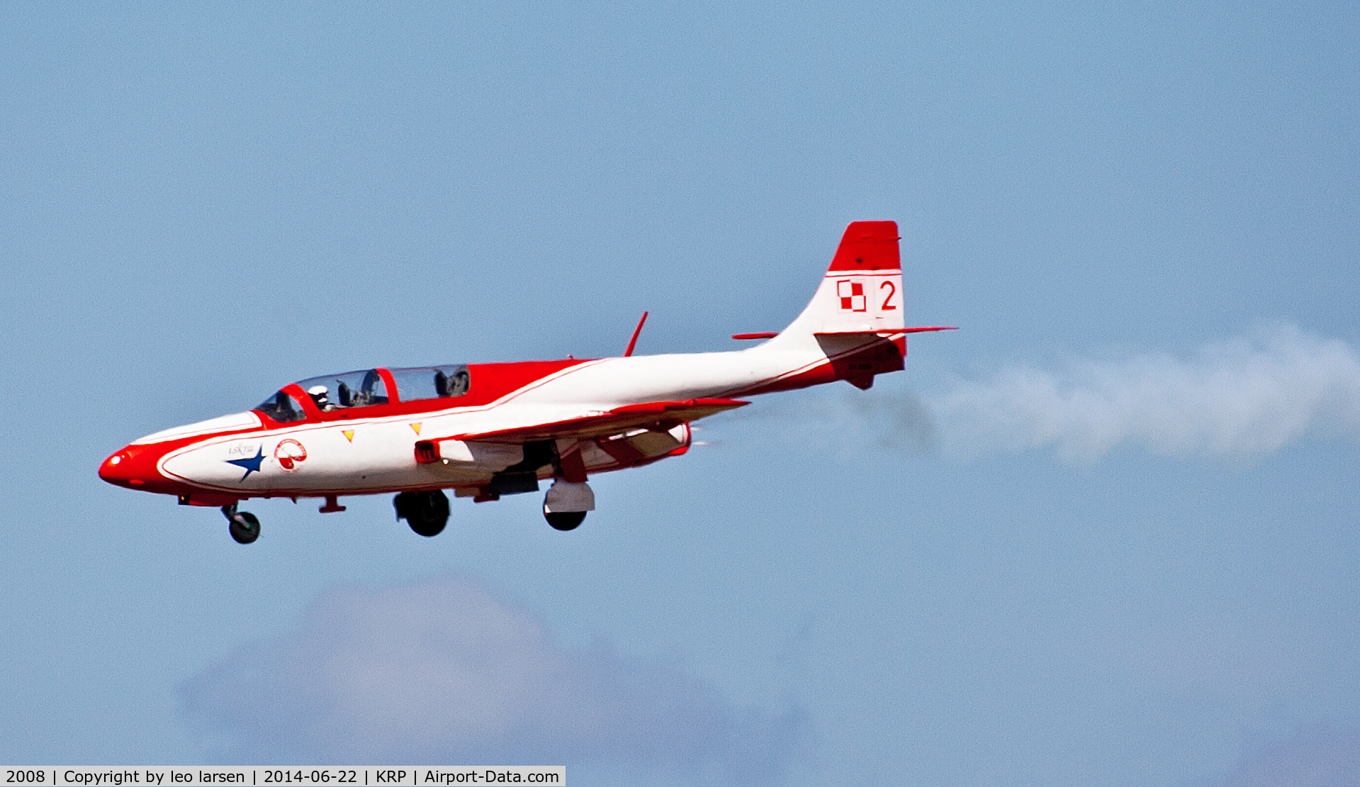 2008, PZL-Mielec TS-11 Iskra bis DF C/N 3H-2008, Karup Air Show 22.6.2014