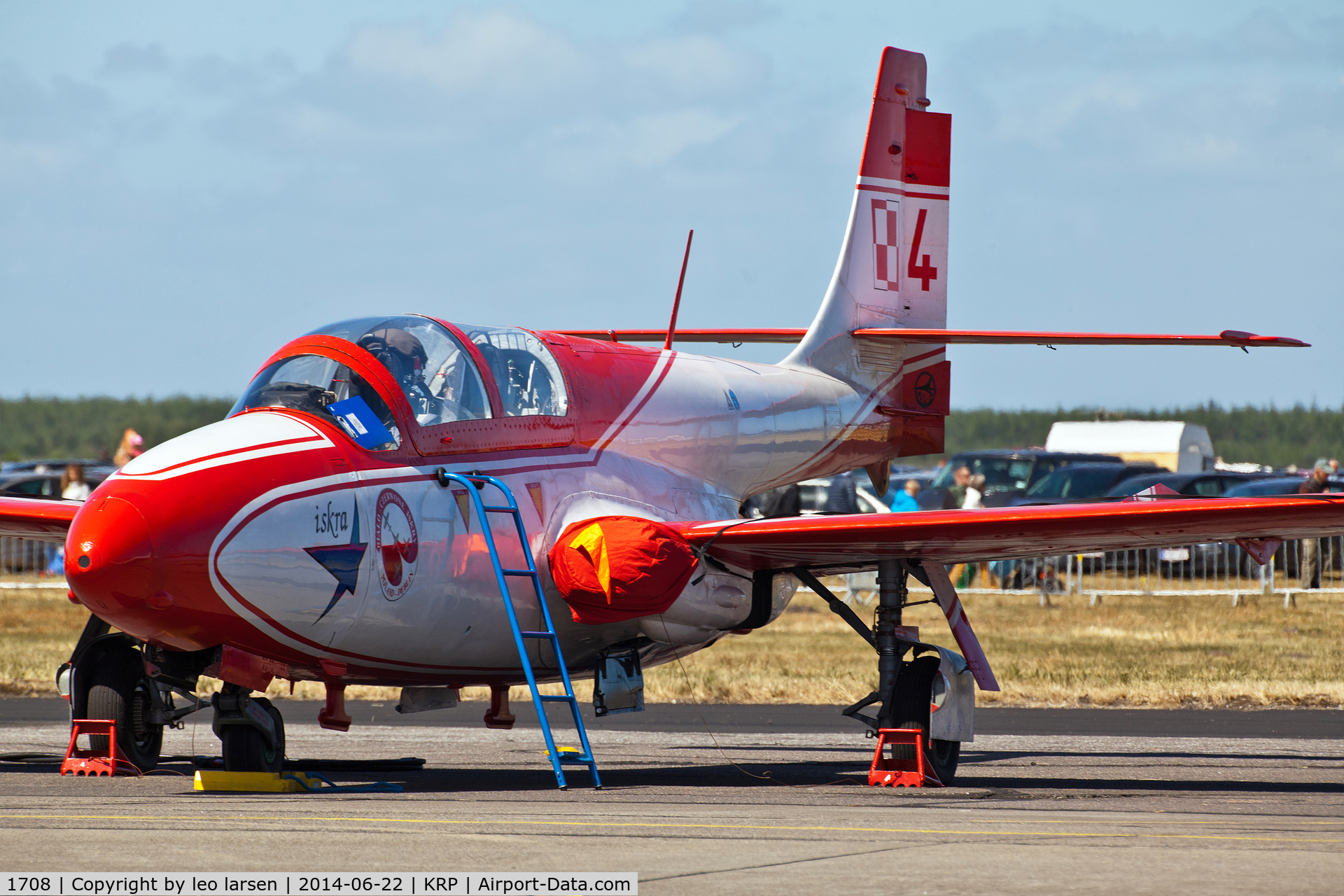 1708, PZL-Mielec TS-11 Iskra bis DF C/N 3H-1708, Karup Air Show 22.6.2014