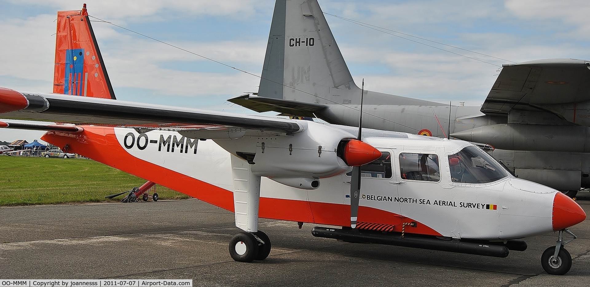 OO-MMM, 1975 Britten-Norman BN-2A-21 Islander C/N 468, 65 years BAF Koksijde