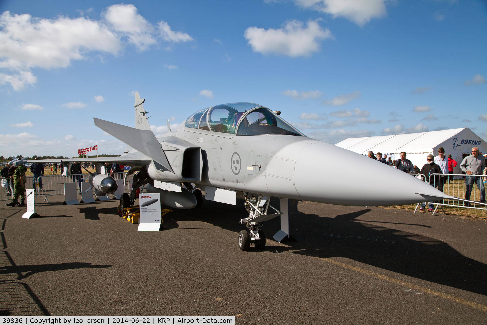 39836, Saab JAS-39D Gripen C/N 39836, Karup Air Show 22.6.2014