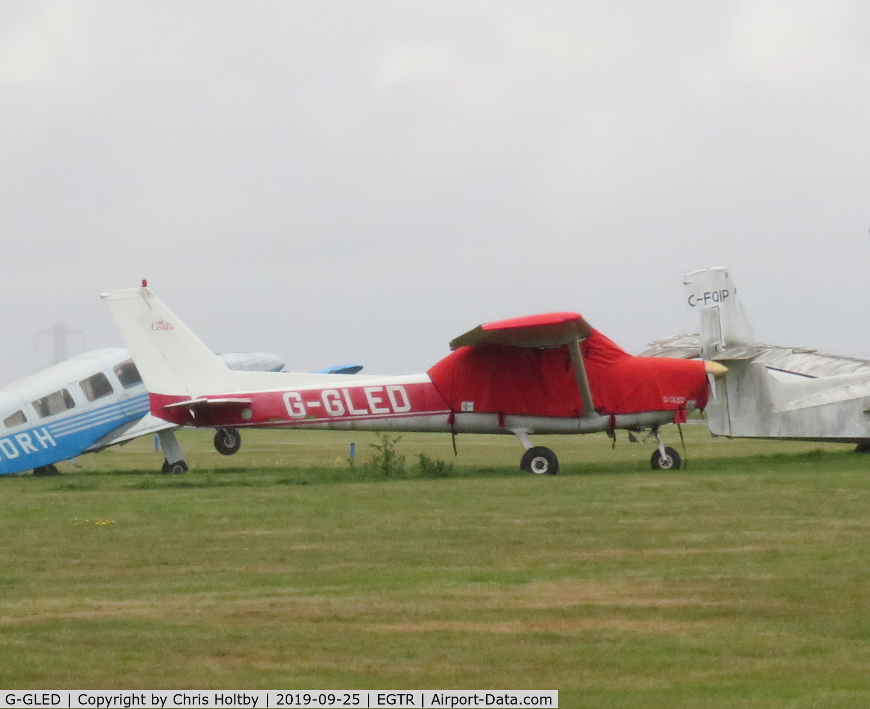 G-GLED, 1975 Cessna 150M C/N 150-76673, Recent addition to the Elstree graveyard EASA Certificate expired in May 2019.