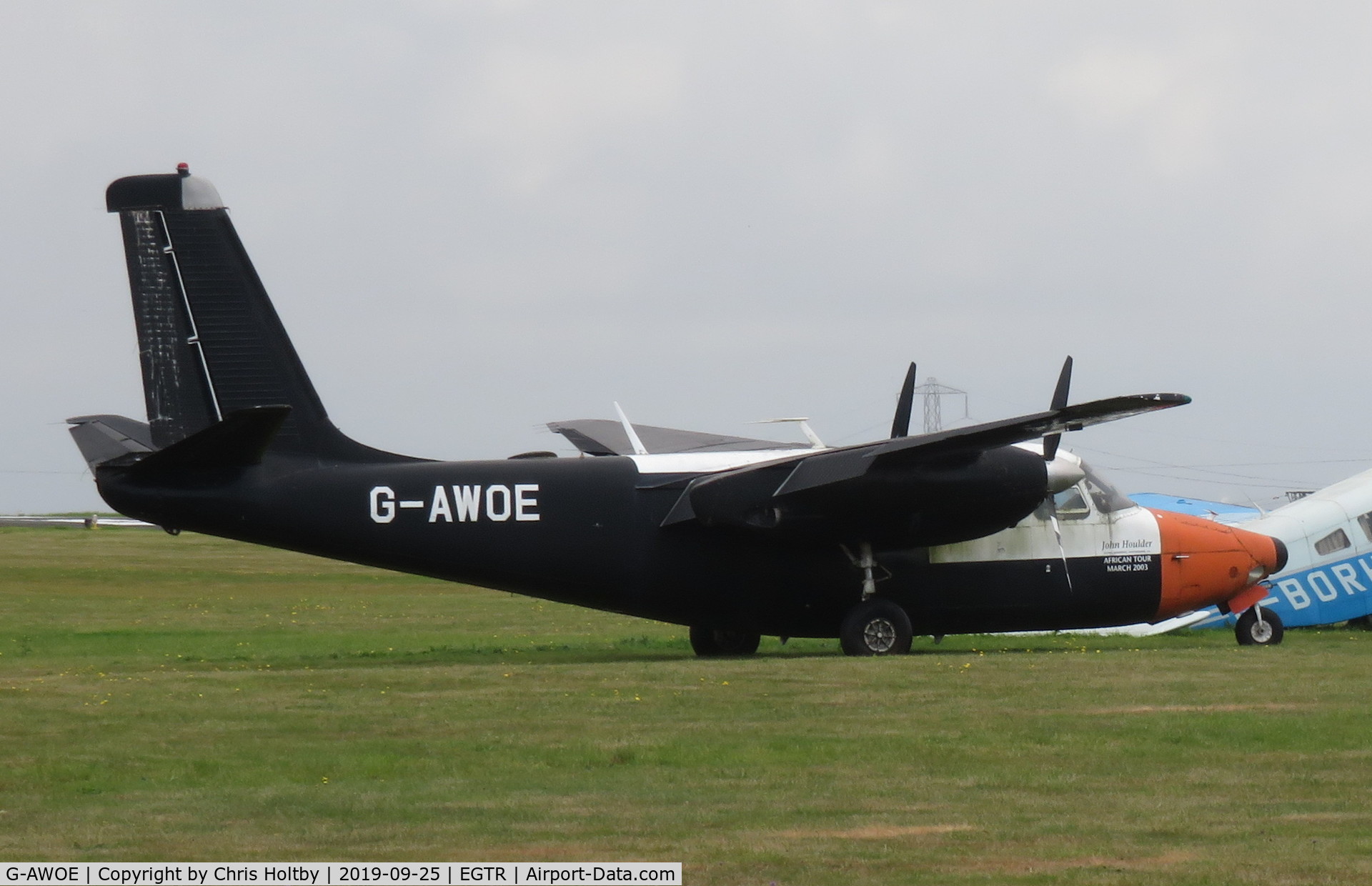 G-AWOE, 1959 Aero Commander 680E Commander C/N 680E-753-41, Long-term wreck at Elstree since at least 2013