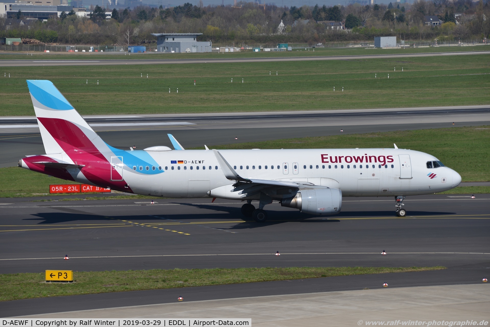 D-AEWF, 2016 Airbus A320-214 C/N 7087, Airbus A320-214(W) - EW EWG Eurowings - 7087 - D-AEWF - 29.03.2019 - DUS