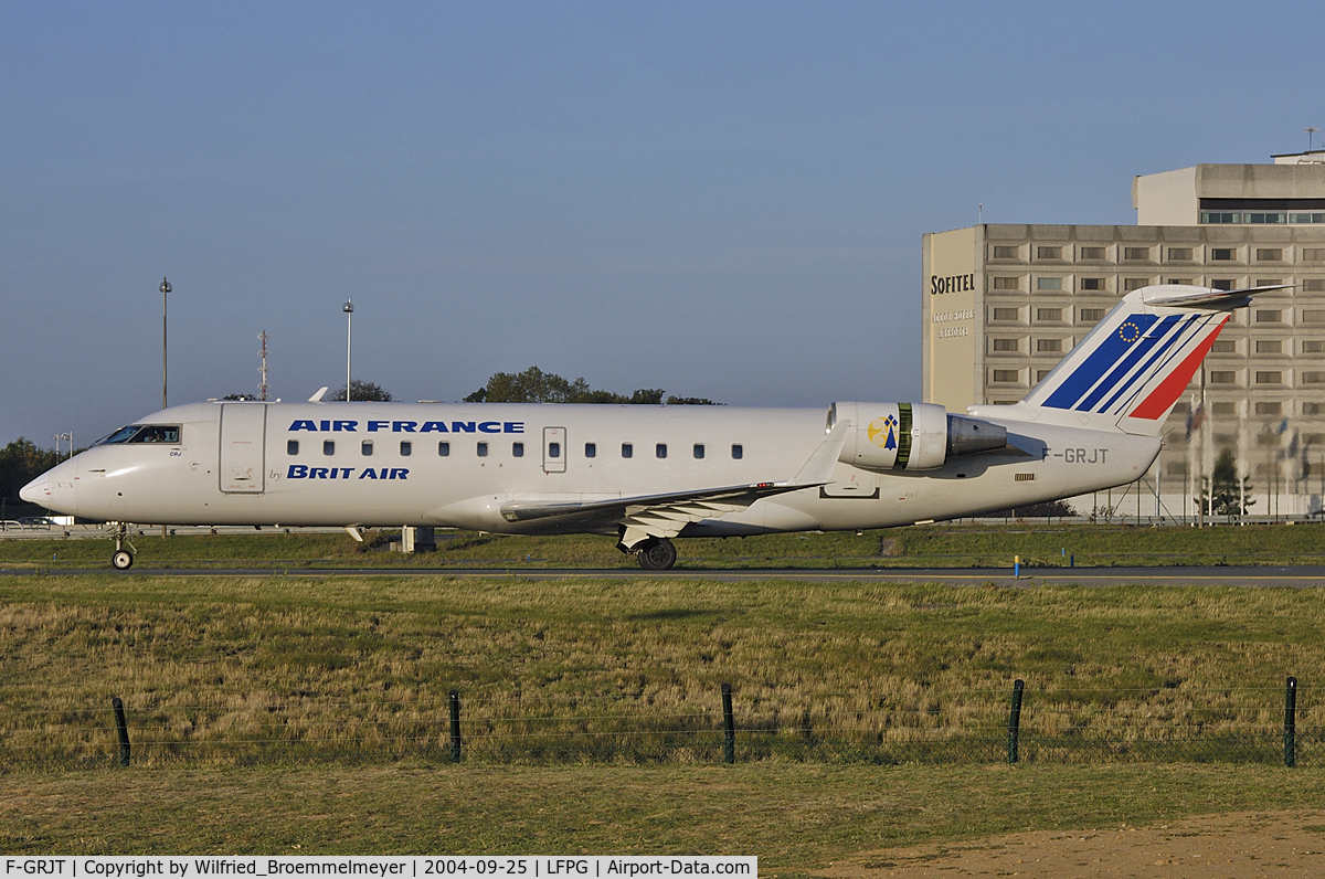 F-GRJT, 2000 Canadair CRJ-100ER (CL-600-2B19) C/N 7389, Air France (Brit Air)