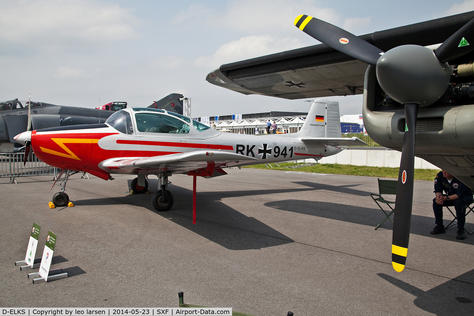 D-ELKS, Piaggio FWP-149D C/N 256, Berlin Air Show 23.5.2014