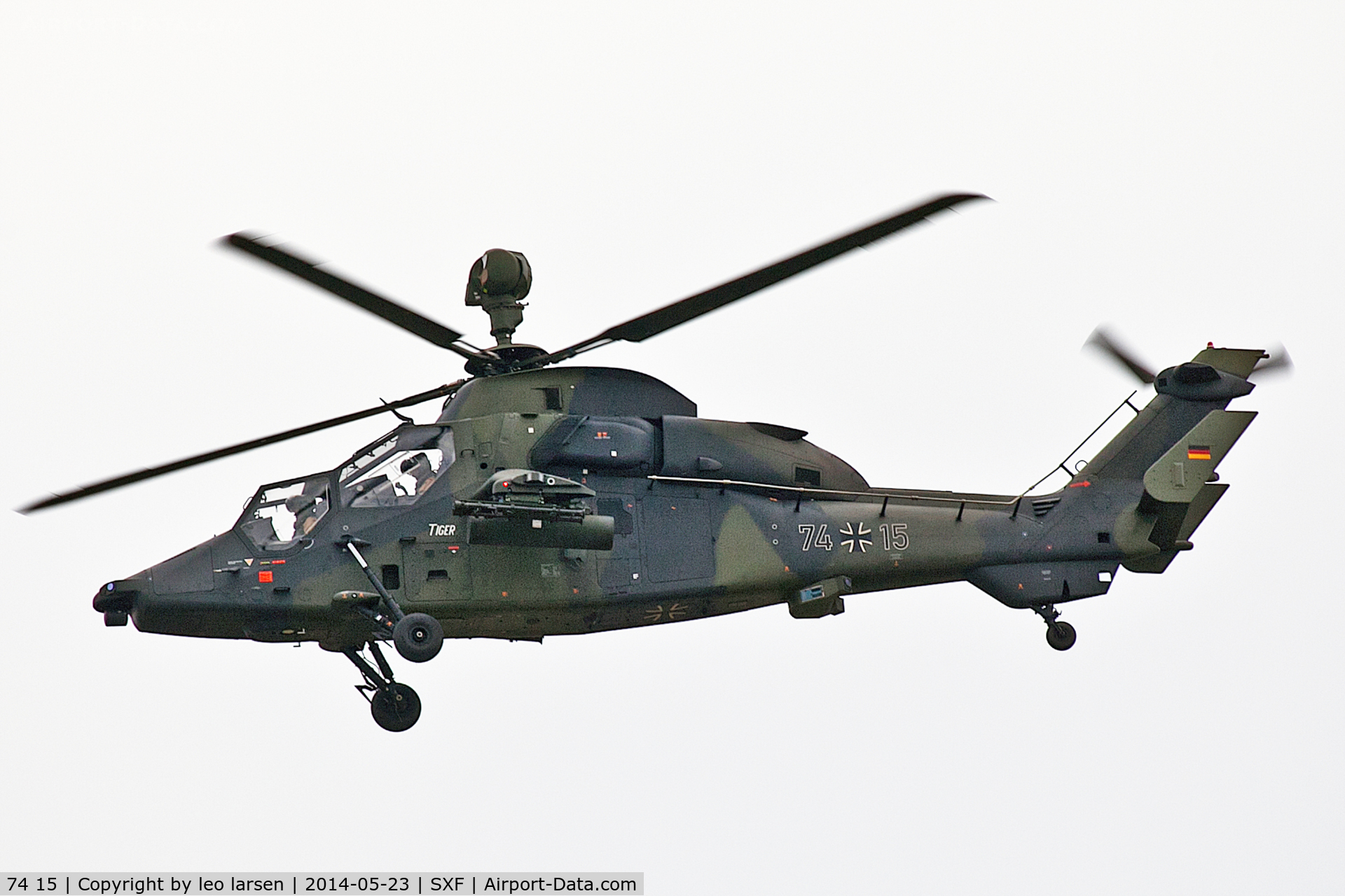 74 15, Eurocopter EC-665 Tiger UHT C/N 1015/UHT15, Berlin Air Show 23.5.2014
