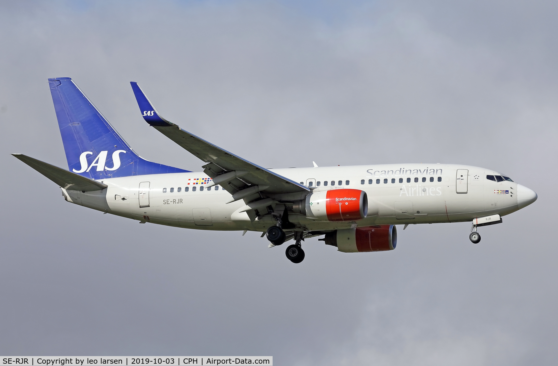 SE-RJR, 2004 Boeing 737-76N C/N 33420, Copenhagen 3.10.2019