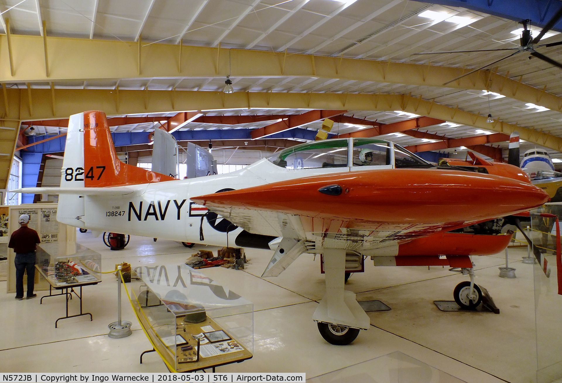 N572JB, North American T-28B C/N 138247, North American T-28B Trojan at the War Eagles Air Museum, Santa Teresa NM