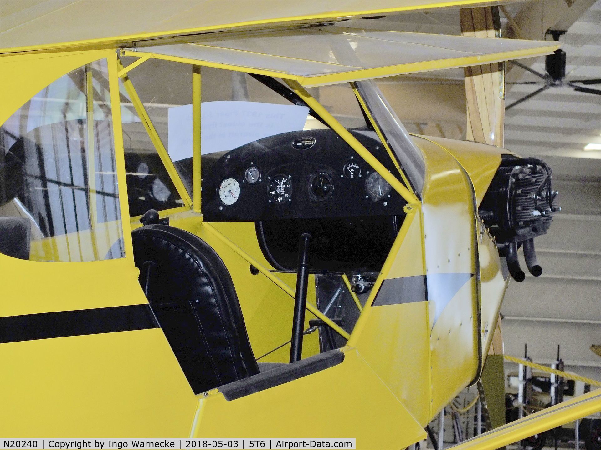 N20240, 1938 Piper J-3 Cub C/N 2042, Piper J3 Cub at the War Eagles Air Museum, Santa Teresa NM  #c