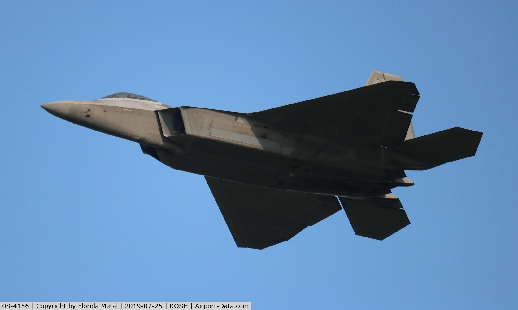 08-4156, 2008 Lockheed Martin F-22A Raptor C/N 645-4156, Air Venture 2019