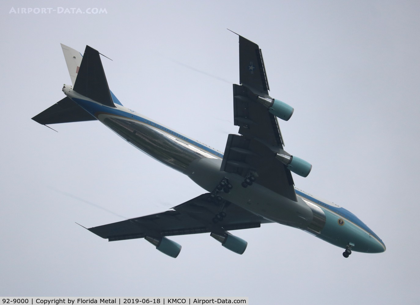 92-9000, 1987 Boeing VC-25A (747-2G4B) C/N 23825, MCO spotting