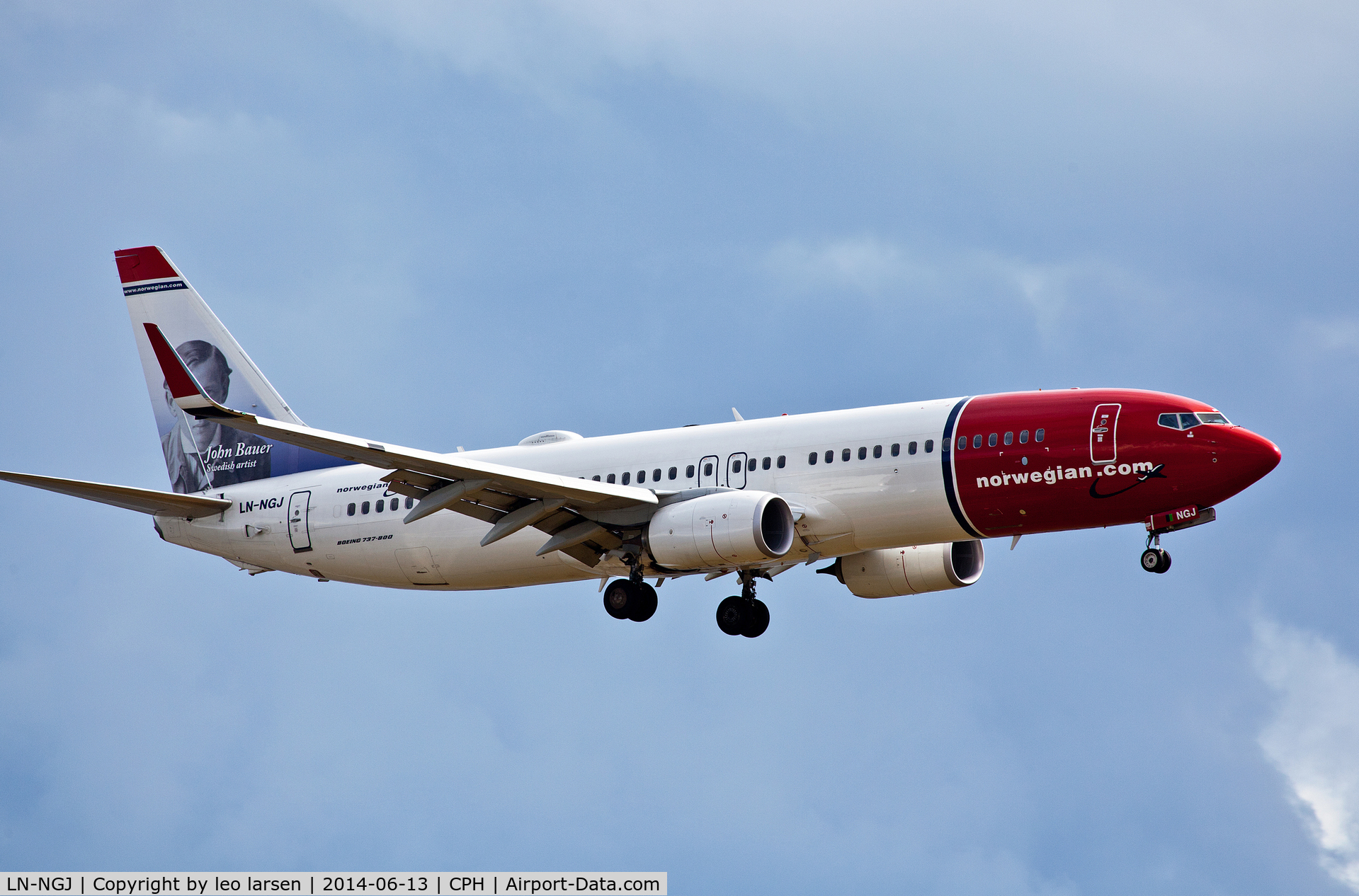 LN-NGJ, 2013 Boeing 737-8JP C/N 39021, Copenhagen 13.6.2014. L/D R-30