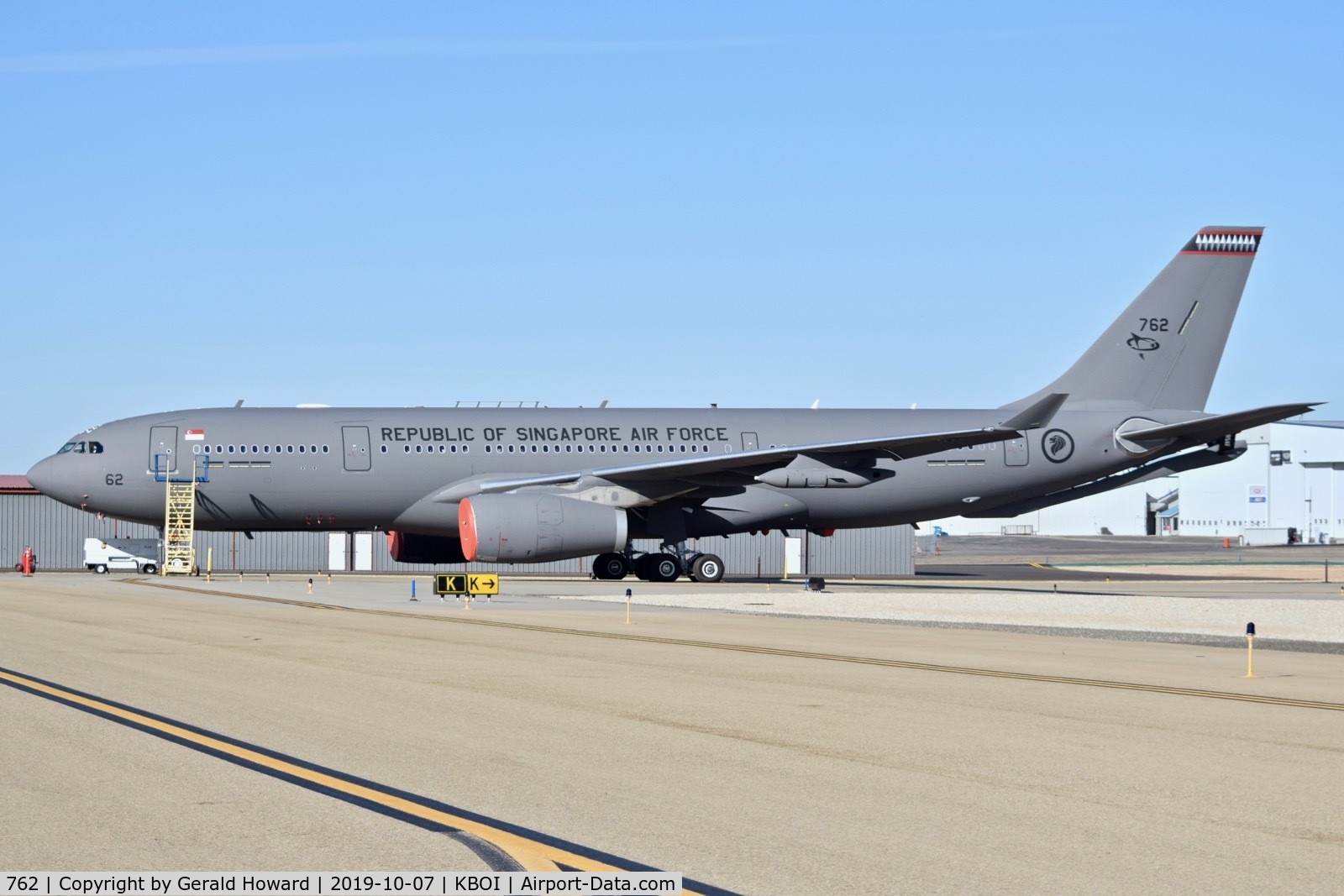 762, 2018 Airbus A330-243-MRTT C/N 1799, Parked on Taxiway Kilo.