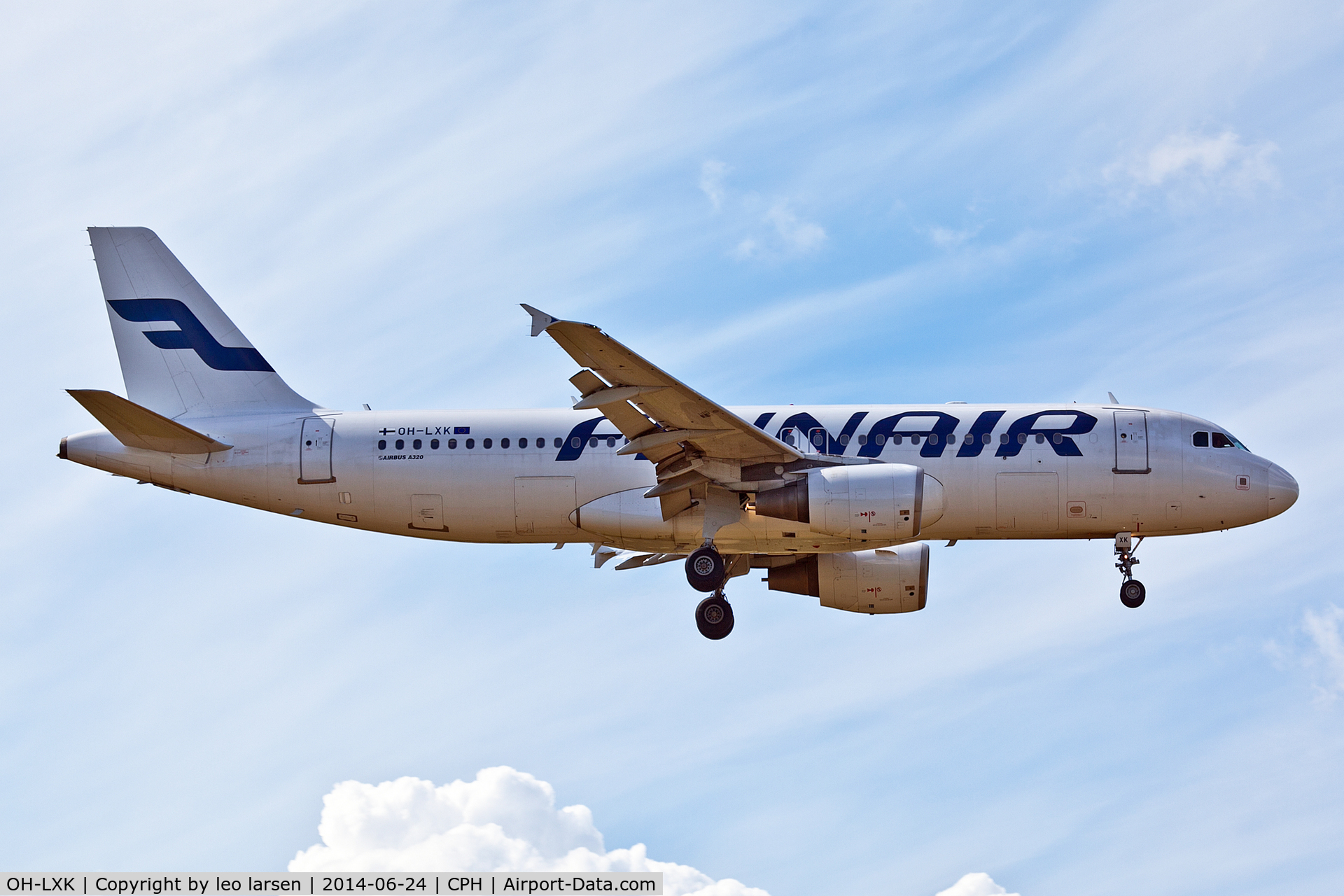 OH-LXK, 2003 Airbus A320-214 C/N 2065, Copenhagen 24.6.2014