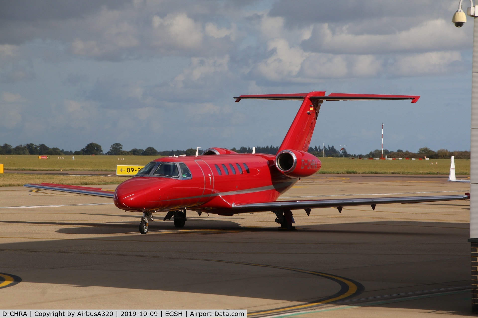 D-CHRA, 2011 Cessna 525C CitationJet CJ4 C/N 525C-0058, Parked on Saxson ramp