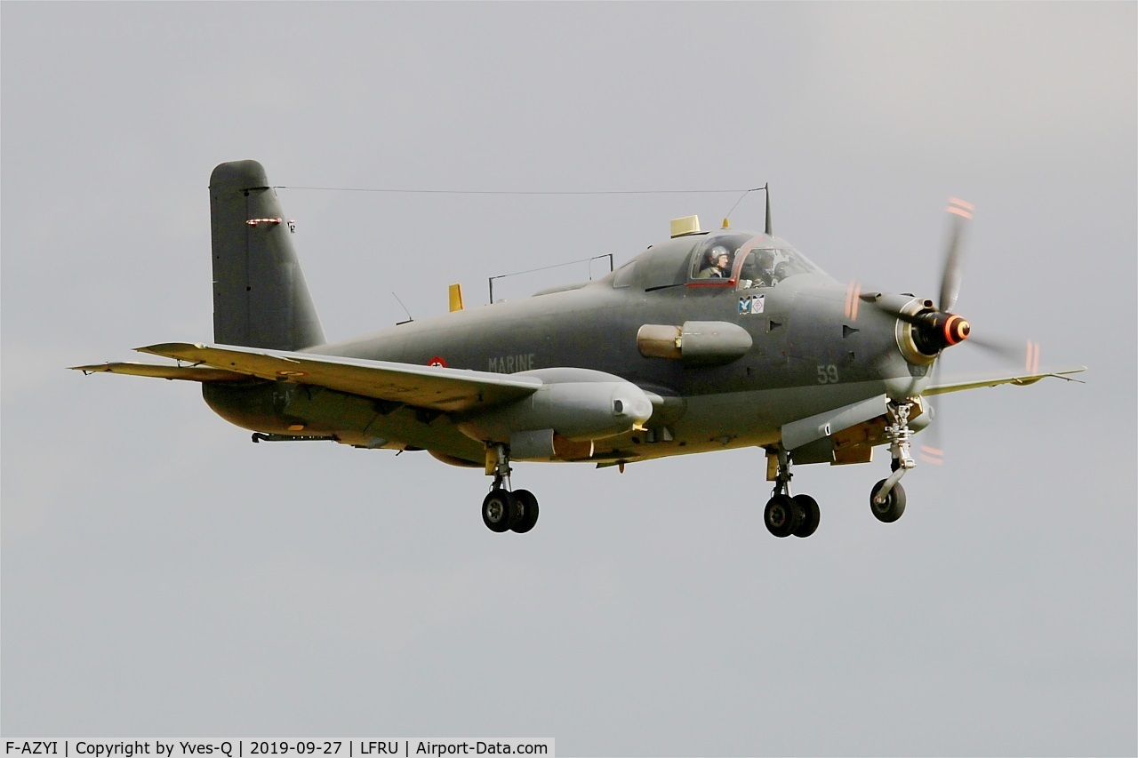 F-AZYI, Breguet Br.1050 Alize C/N 59, Breguet Br.1050 Alize, On final rwy 22, Morlaix-Ploujean airport (LFRU-MXN) Air show 2019