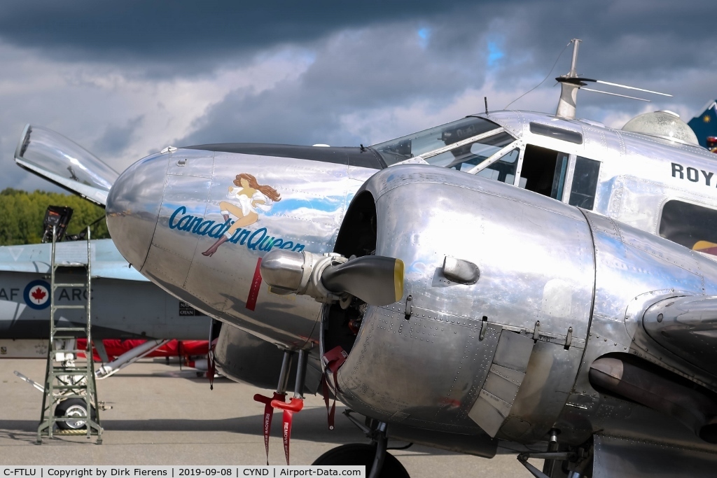 C-FTLU, 1952 Beech Expeditor 3NM C/N CA-152, Participating at the 2019 Gatineau Air Show.